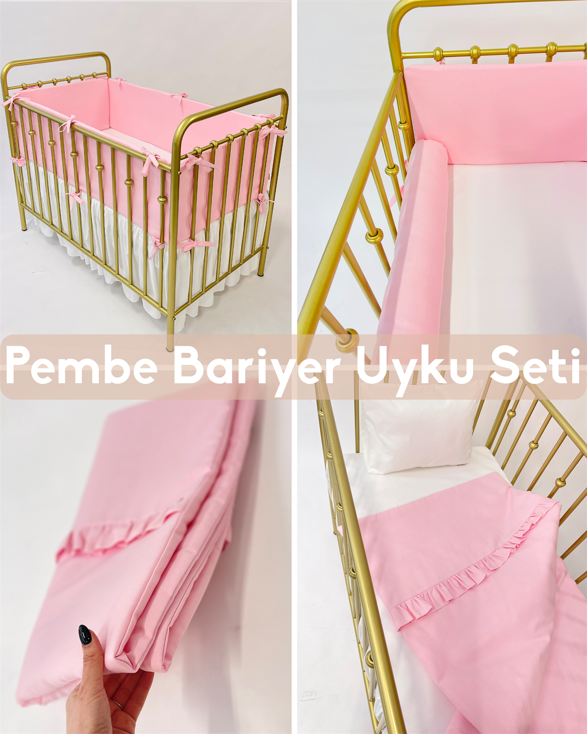 Pembe Bariyer Uyku Seti | Uyku Setleri Fiyatları - zeynebeli.com