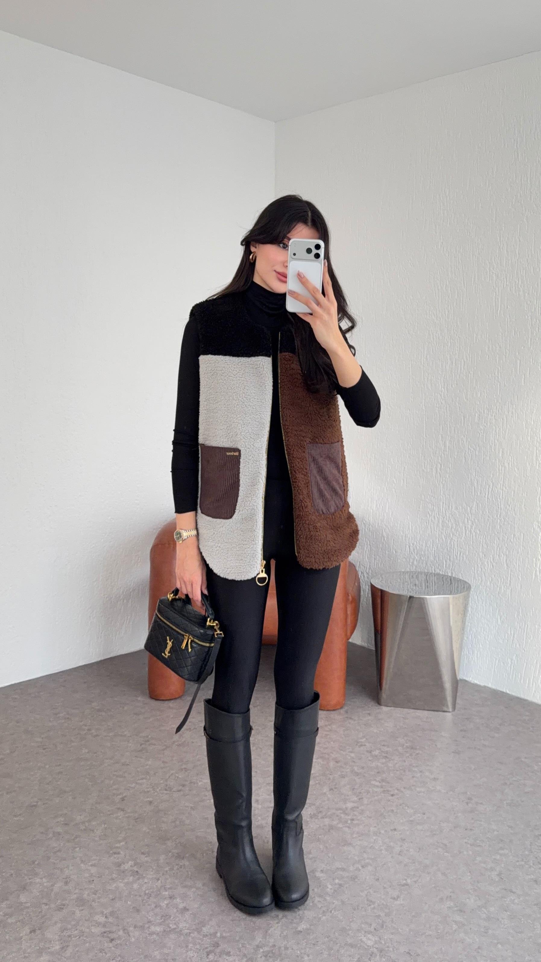 3 Renkli Peluş Yelek