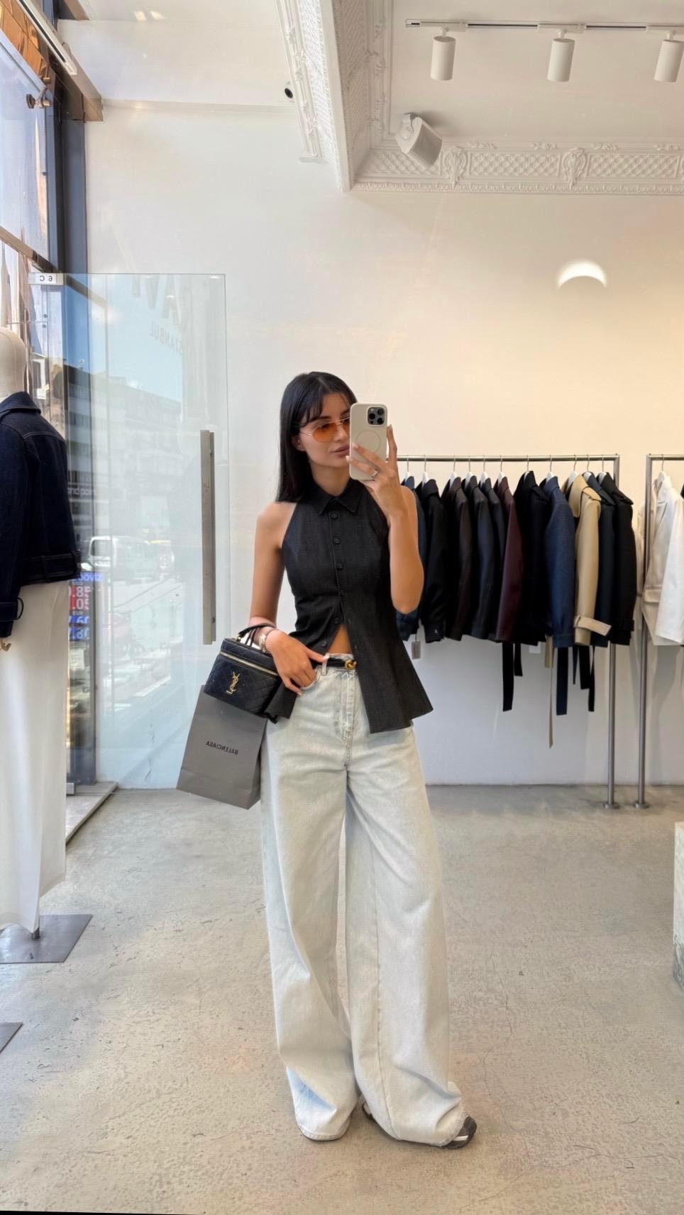 Açık Buz Mavi Salaş Jean