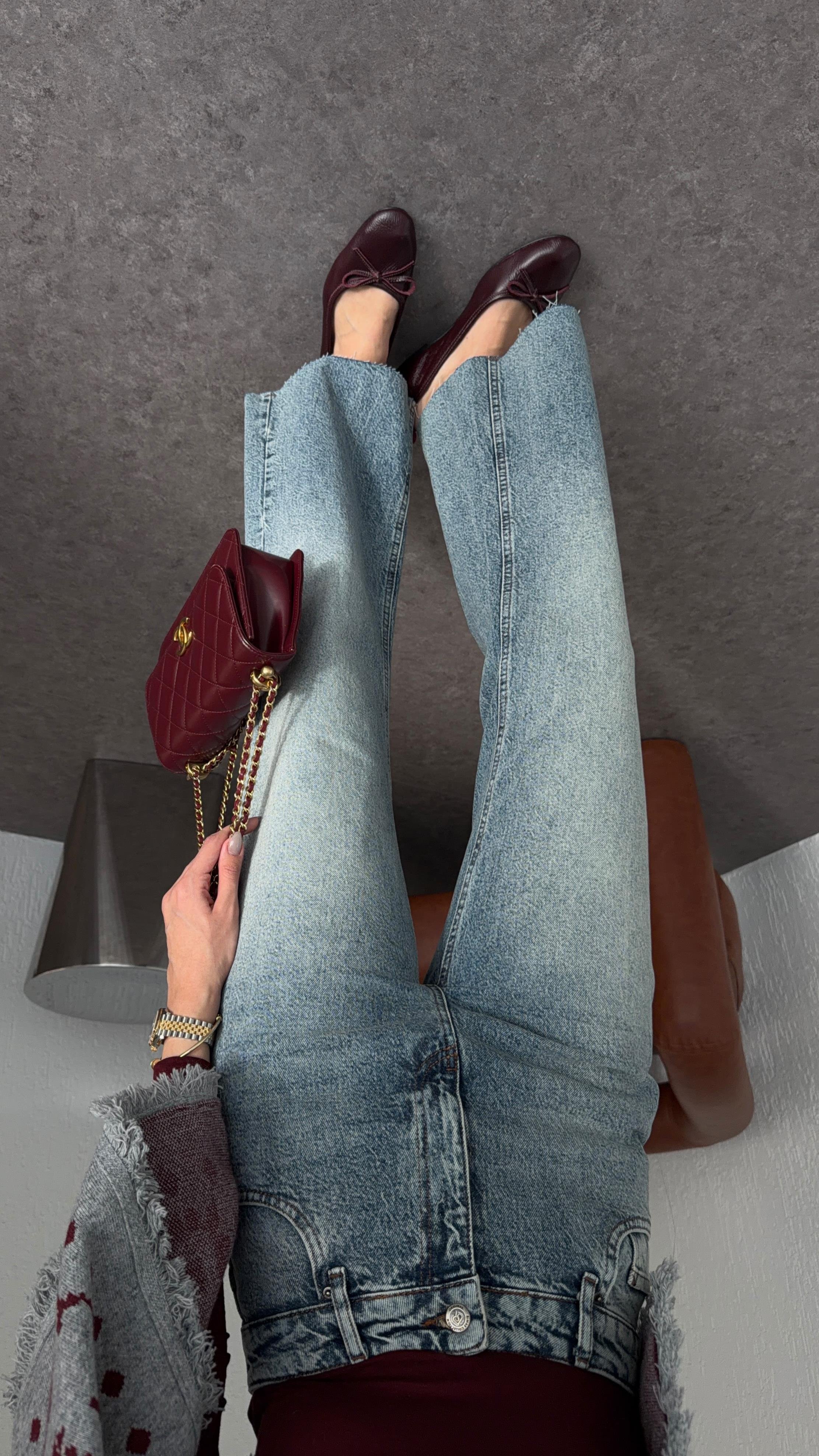 Açık Kar Yıkama Flare Jean