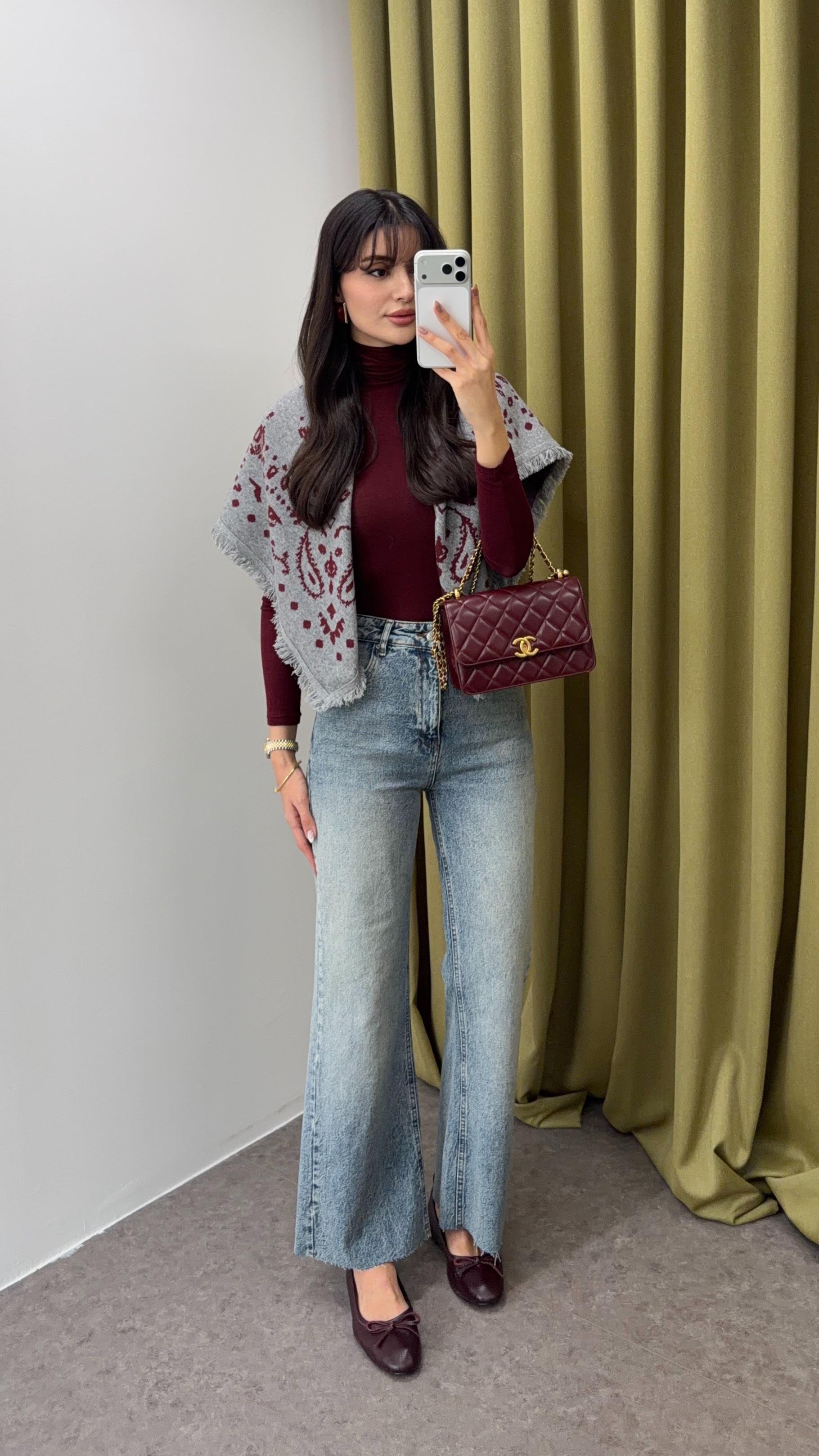 Açık Kar Yıkama Flare Jean