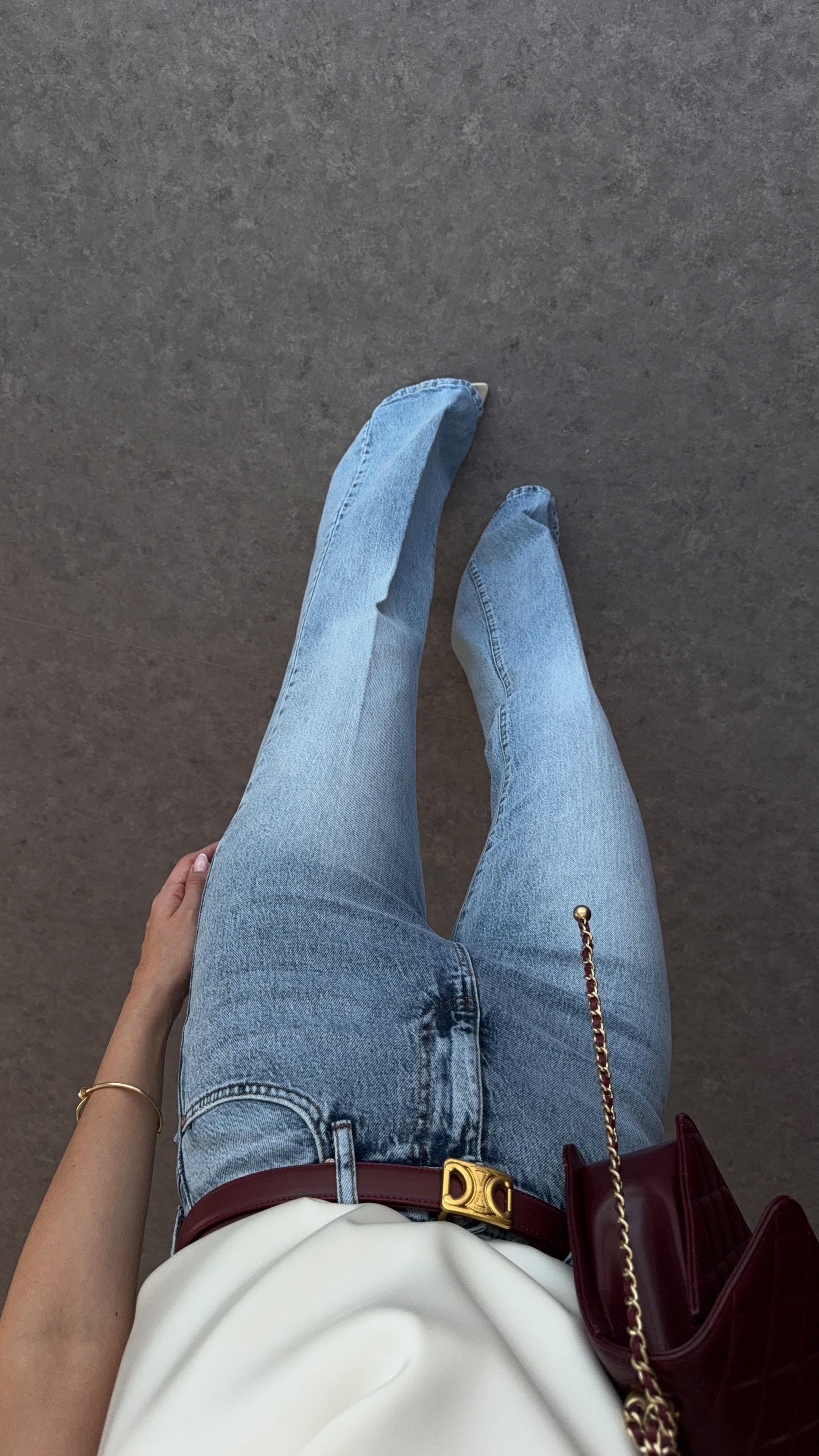 Açık Kar Yıkama İspanyol Jean