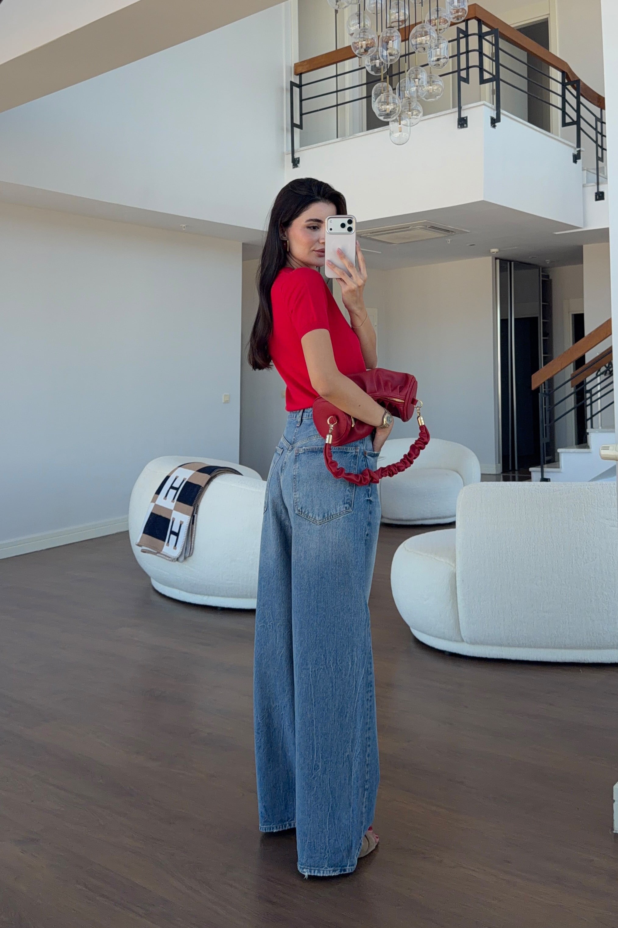 Açık Mavi Salaş Kesim Jean