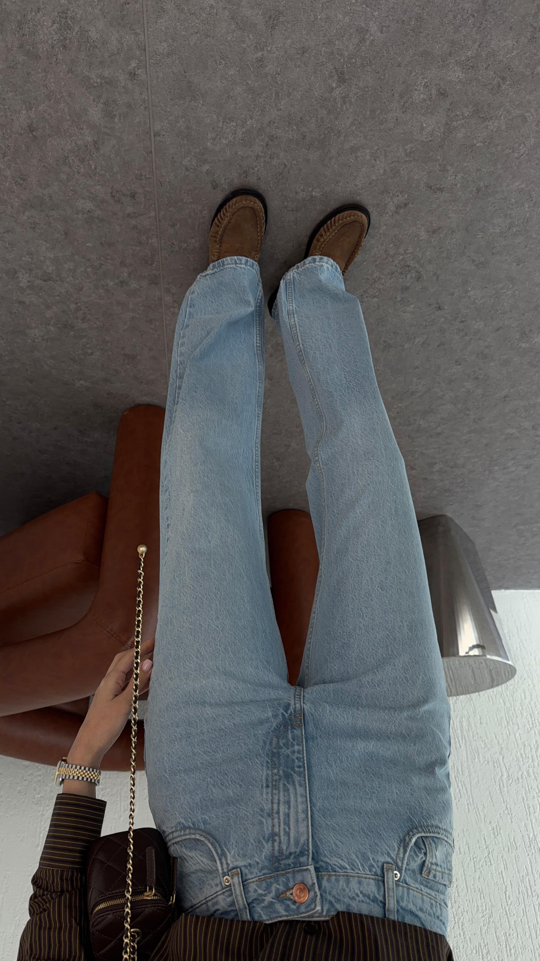 Açık Mavi Straight Jean