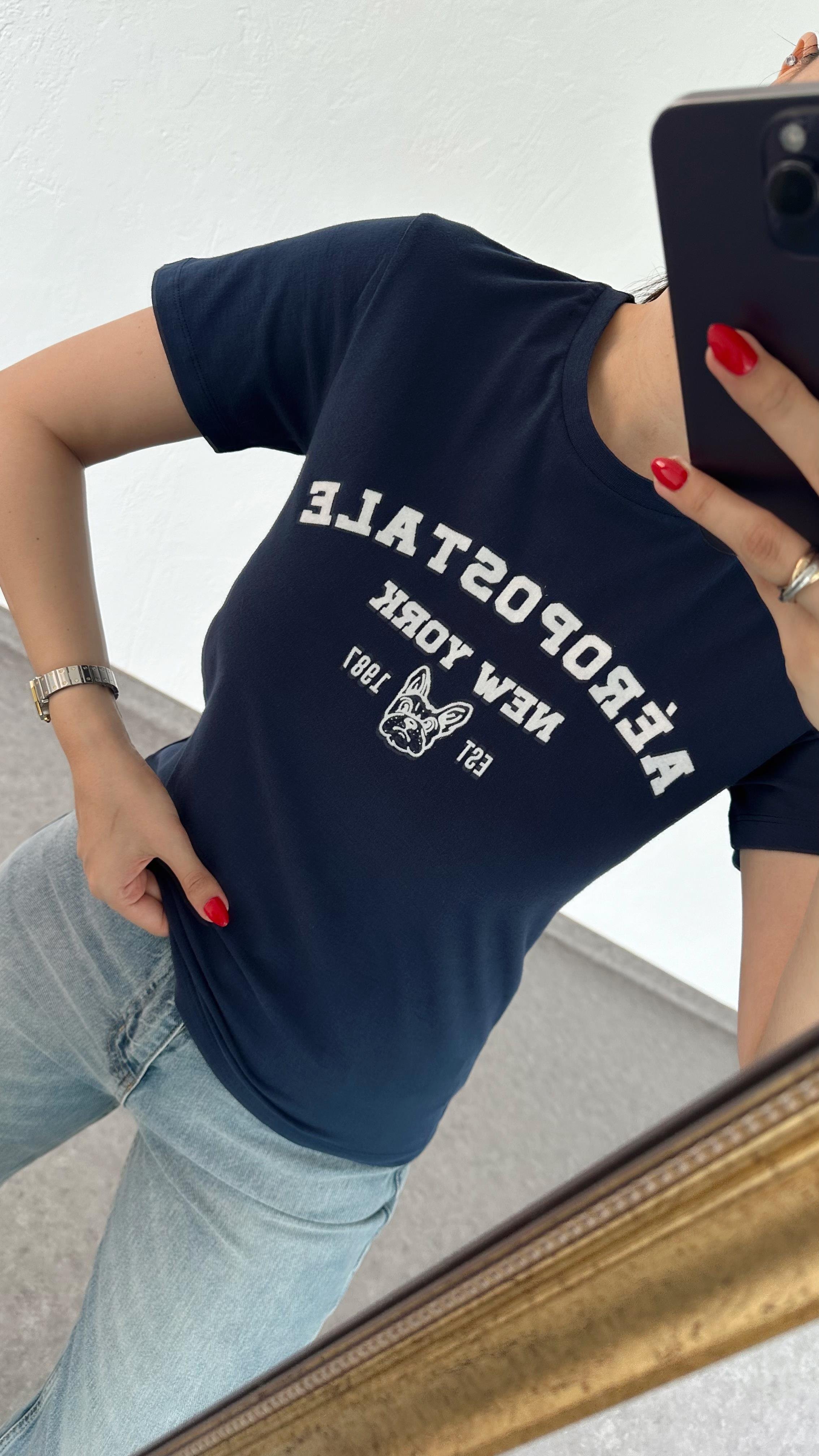 Aero 1987 Lacivert Tshirt