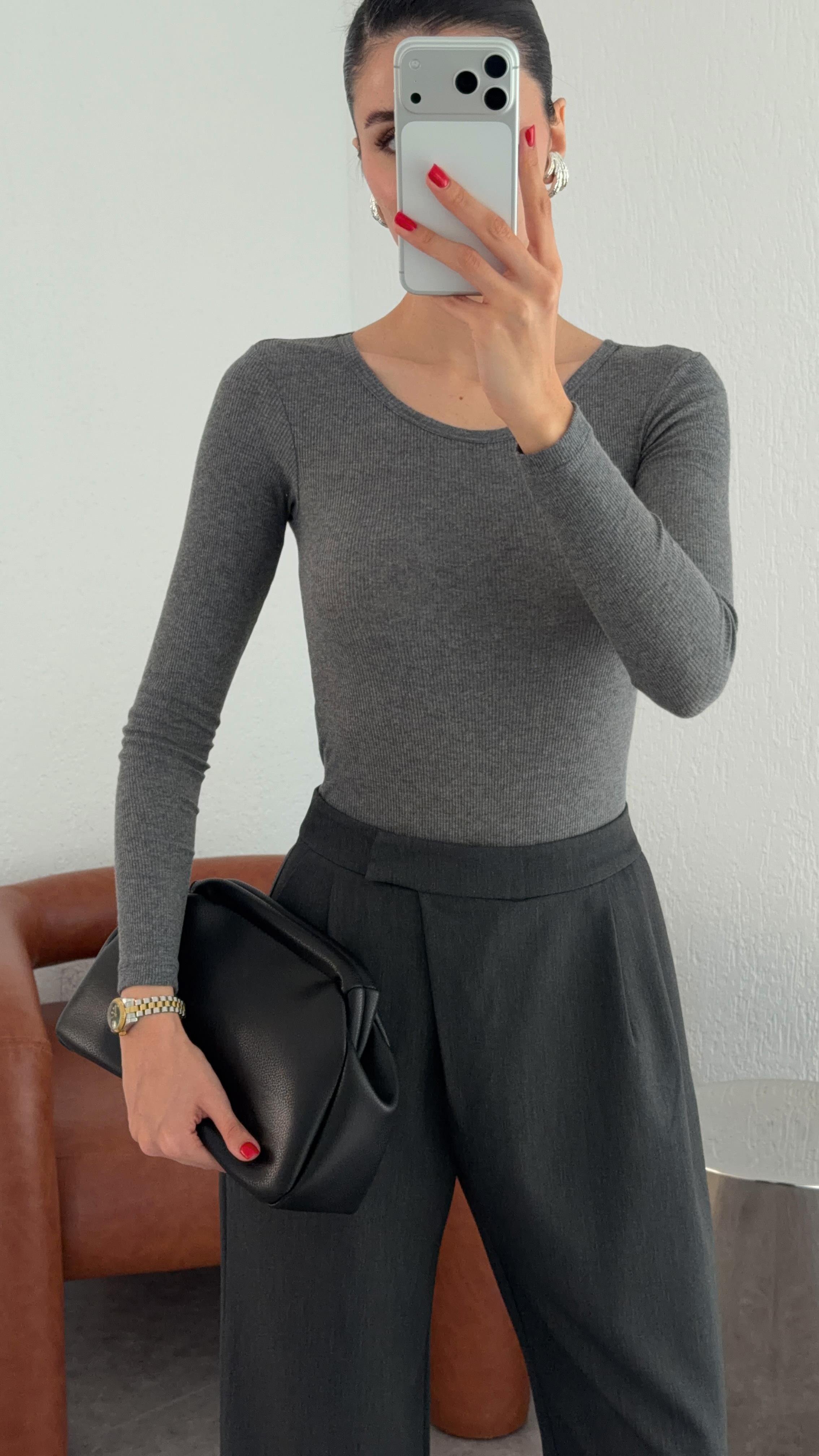 Antrasit Bodysuit