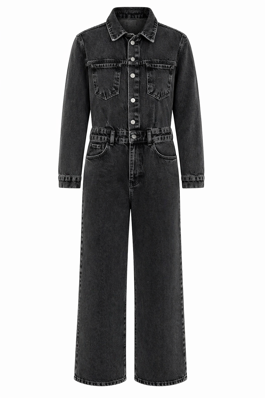 Antrasit Denim Tulum