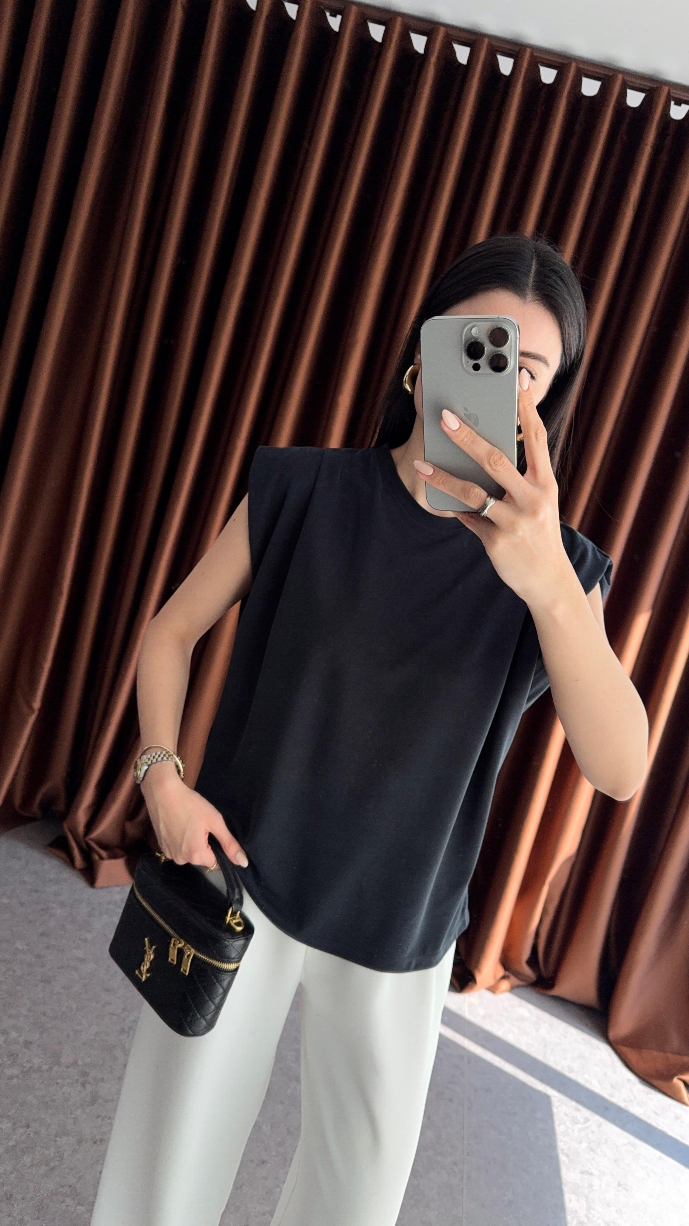Antrasit Pike Modal Tshirt