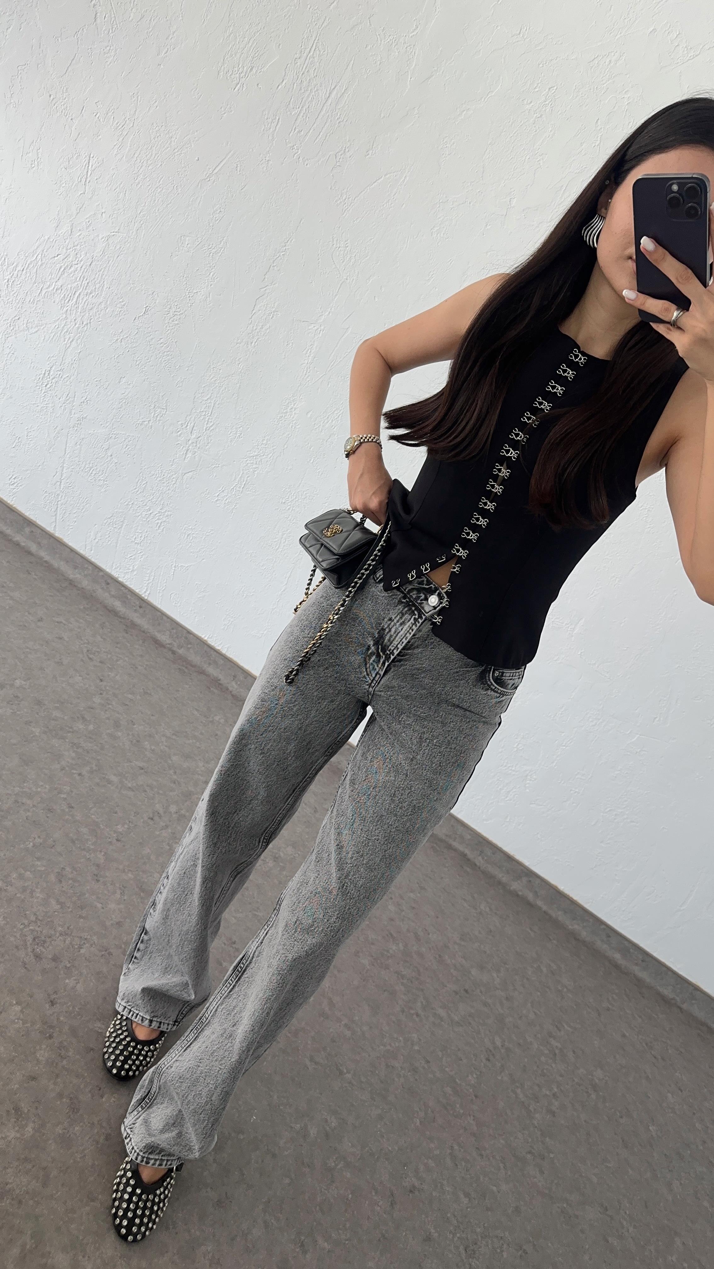 Antrasit Straight Jean