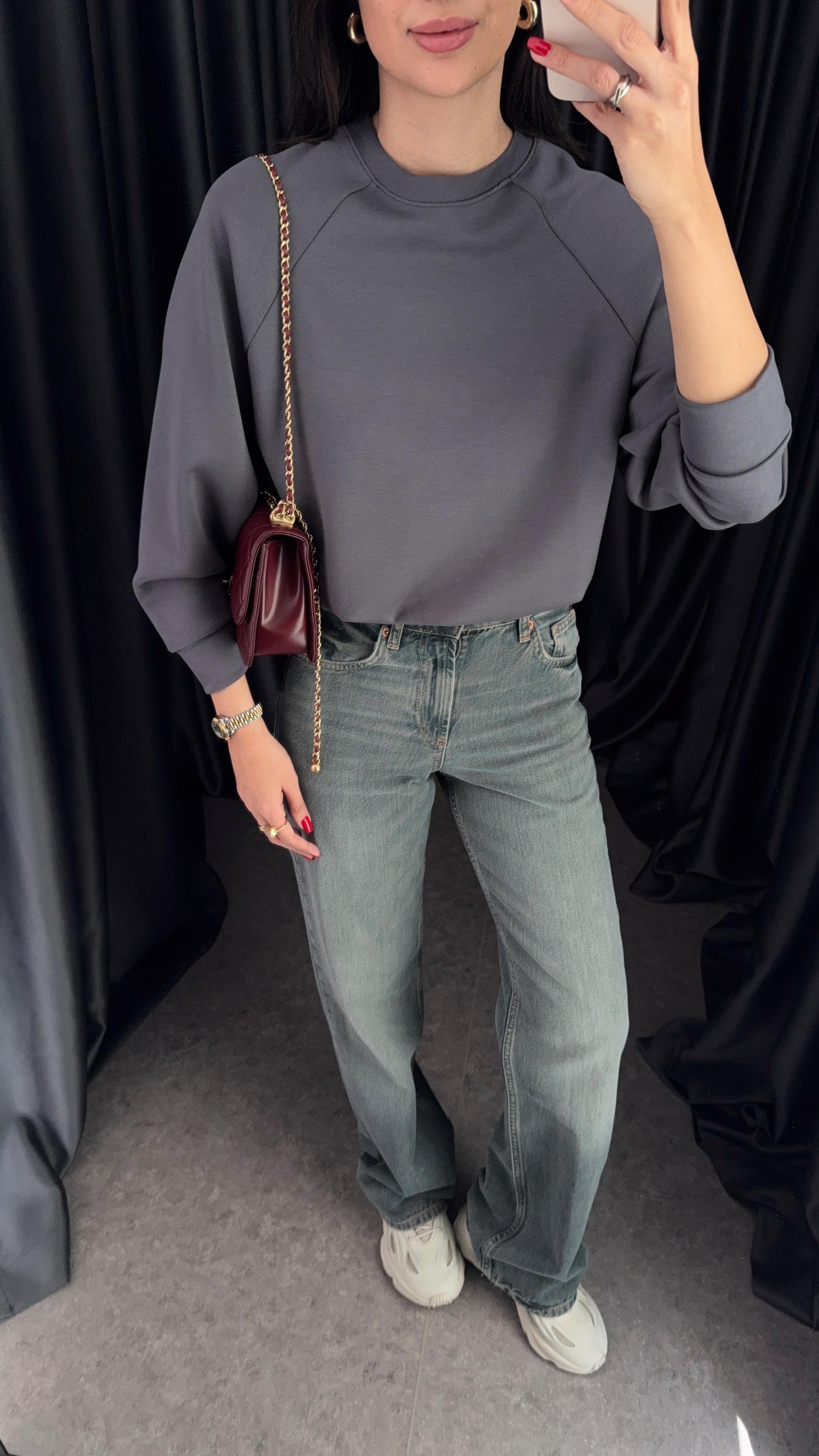 Antrasit Sweat Bodysuit