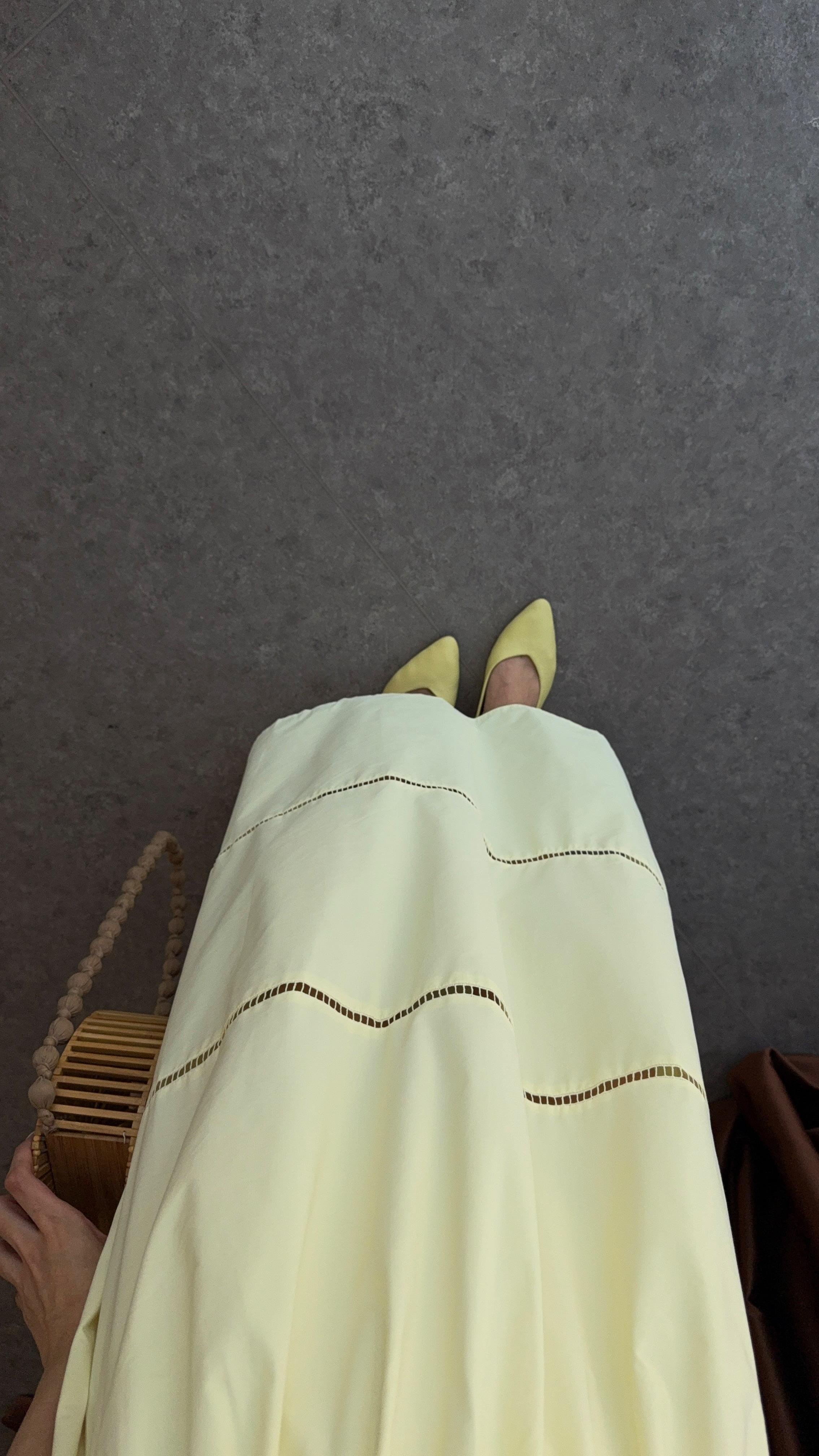 Askılı Butter Yellow Elbise
