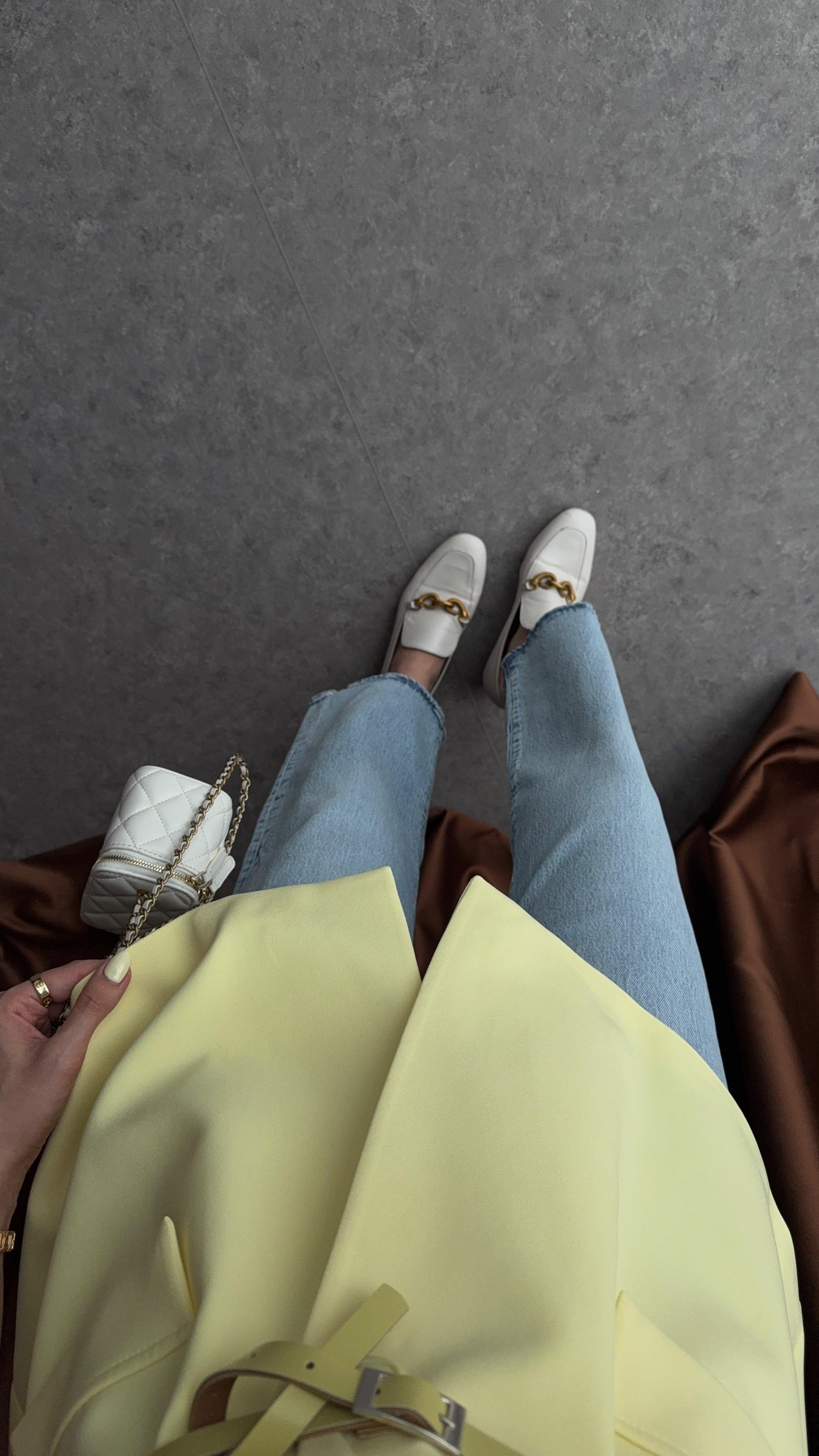 Astarlı Oversize Sarı Yelek