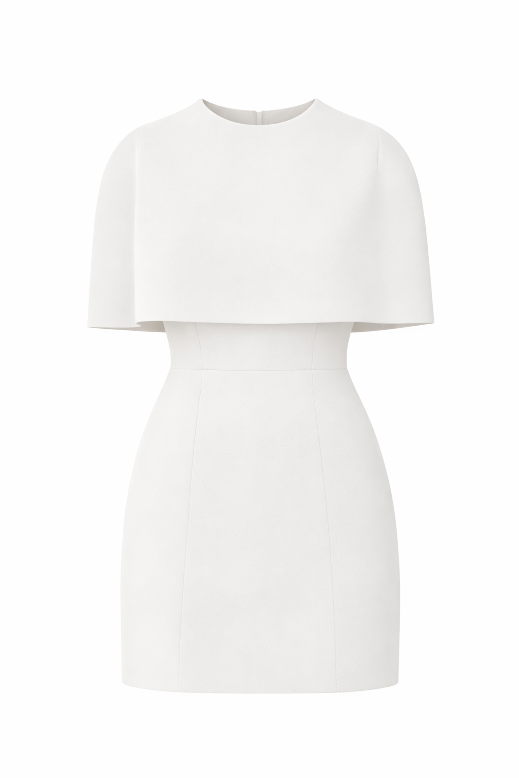 Atlas Pelerin Beyaz Elbise