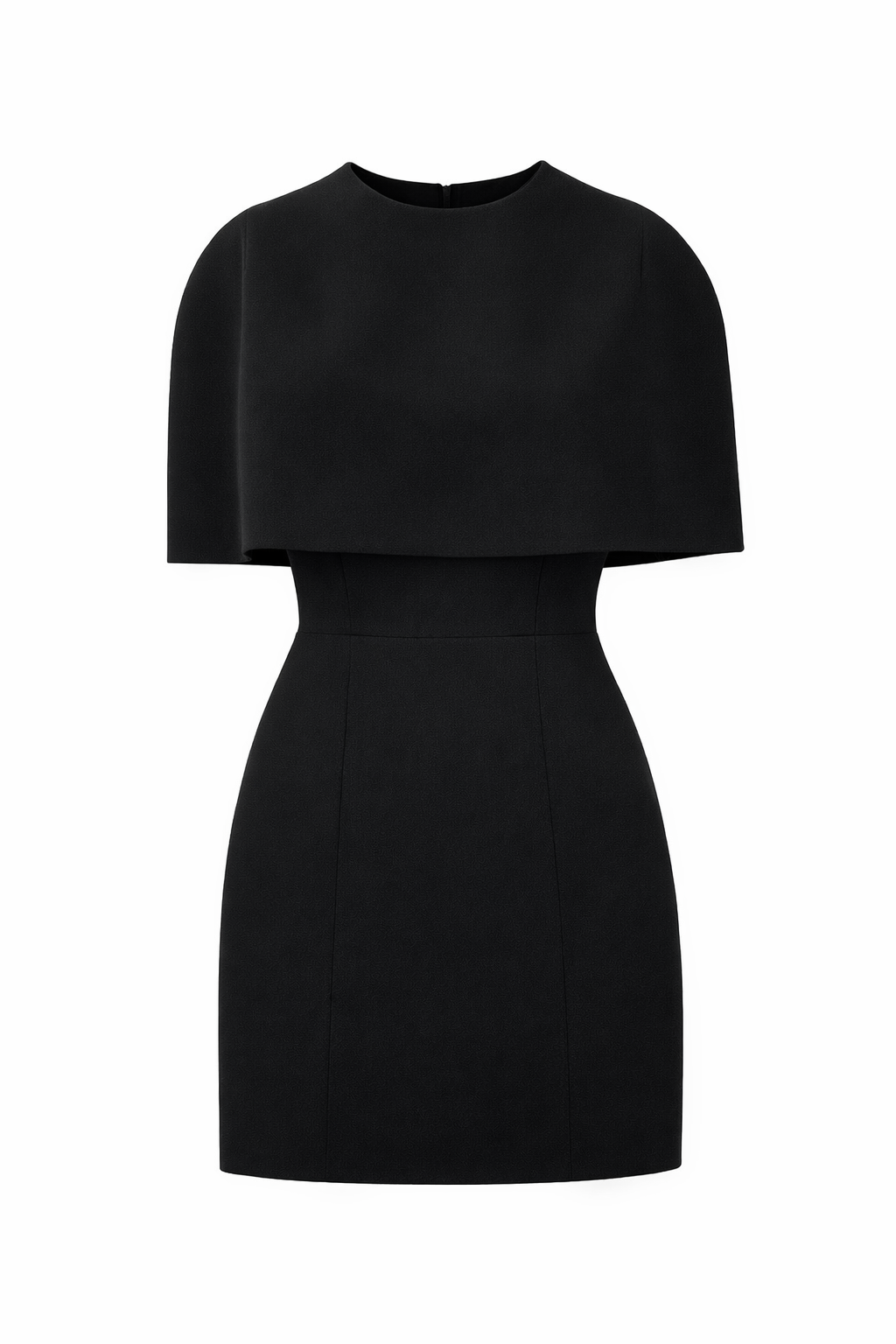 Atlas Pelerin Siyah Elbise