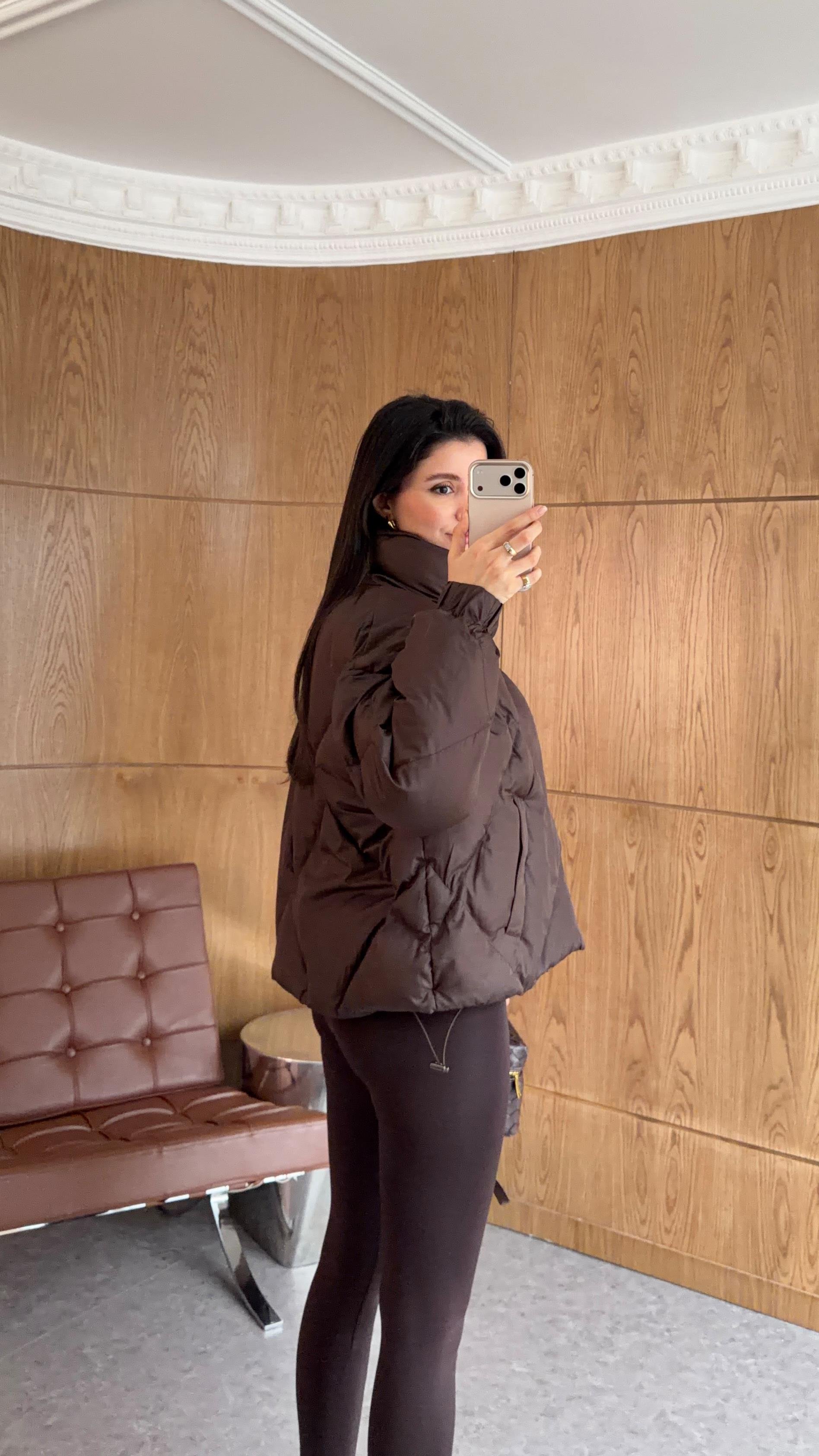 Baklava Dilimli Acı Kahve Mont