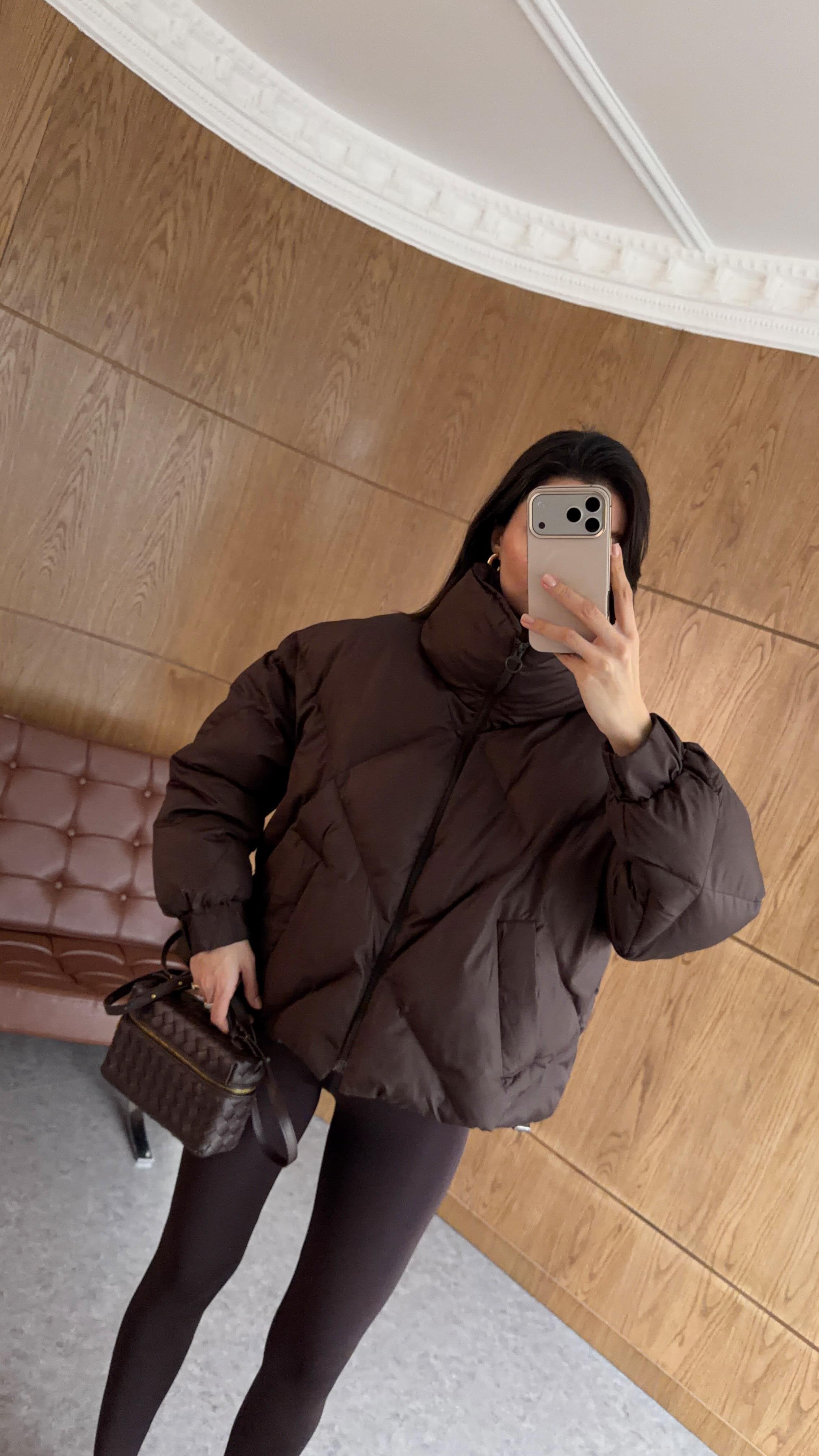 Baklava Dilimli Acı Kahve Mont