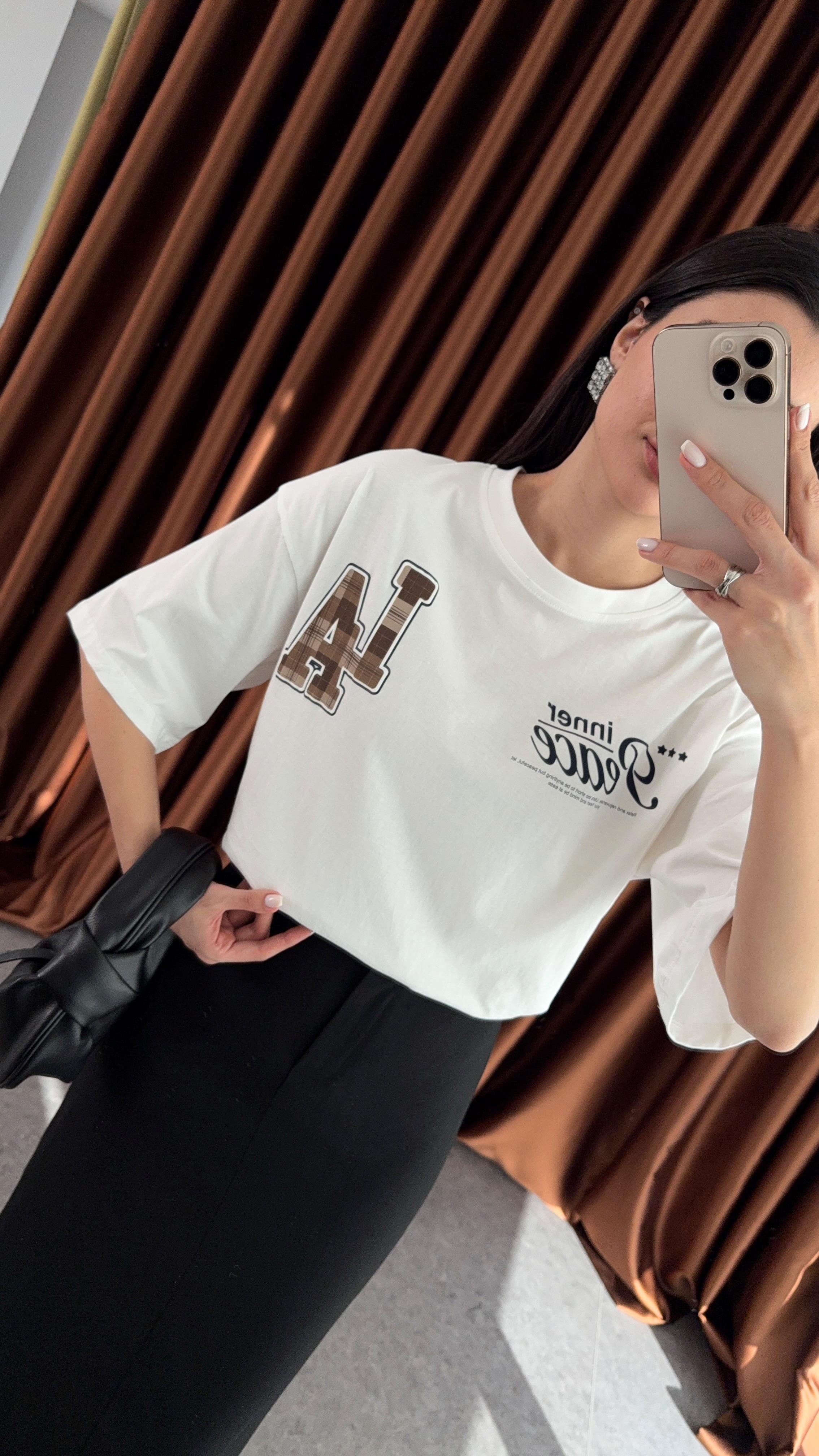 Baskılı Oversize Tshirt