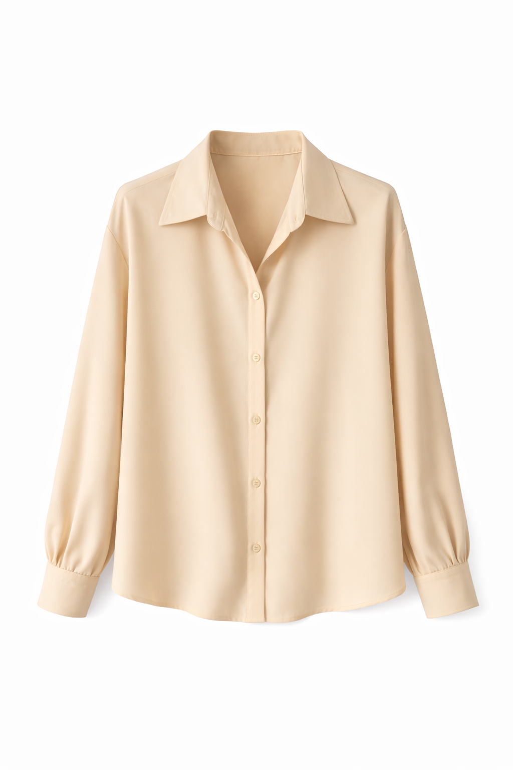 Bej Oversize Gömlek