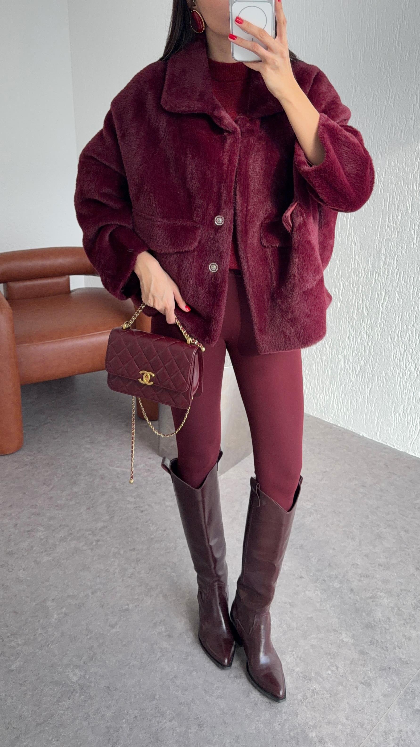 Bordo Ceket Kaban