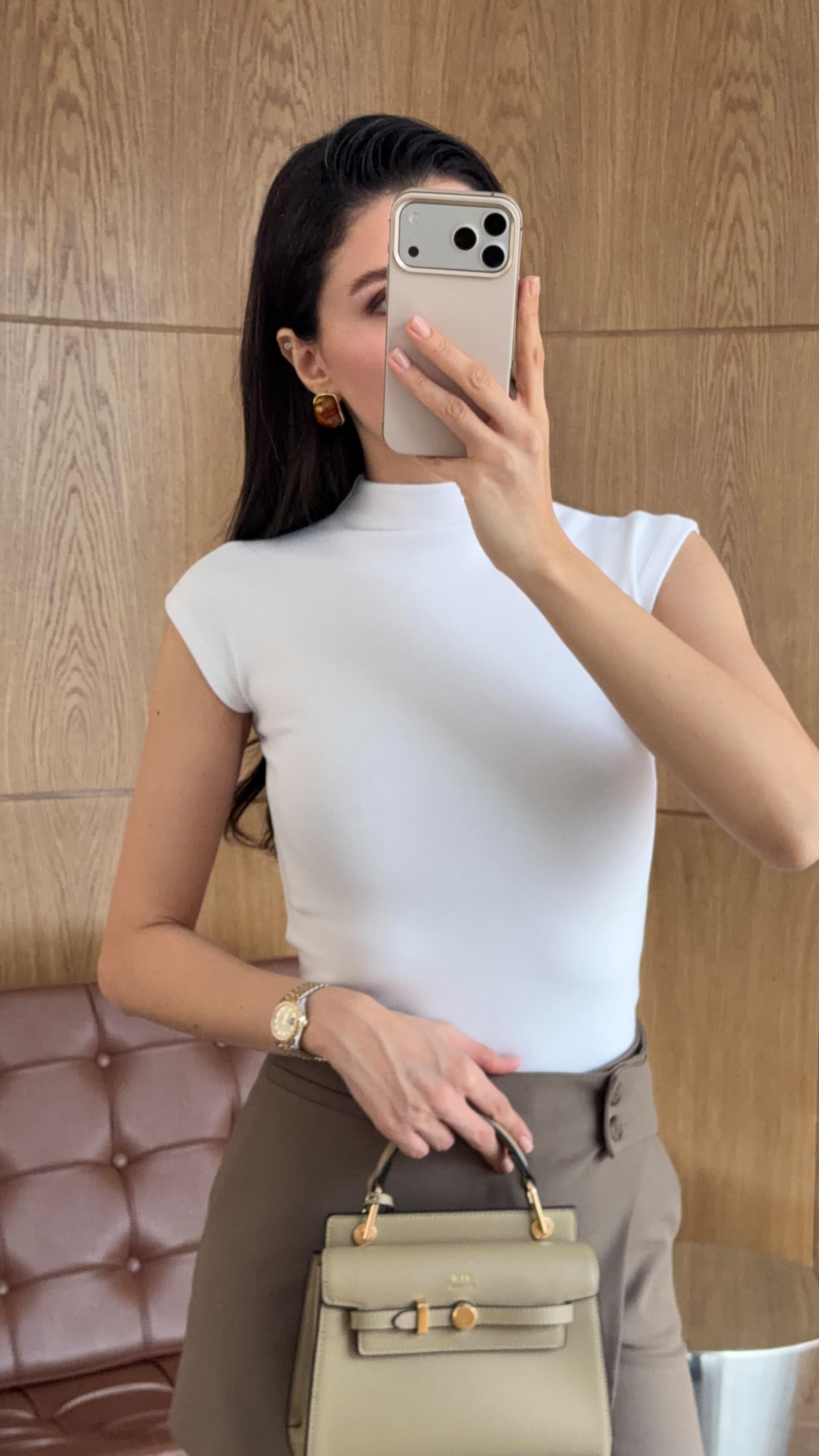 Çelik Örme T Kol Beyaz Basic