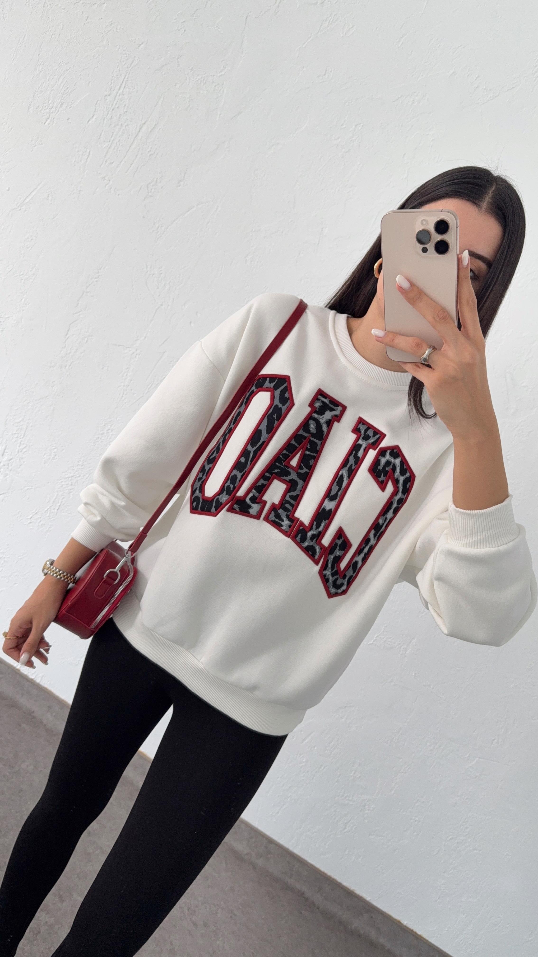 Ciao Leopar Nakışlı Sweat