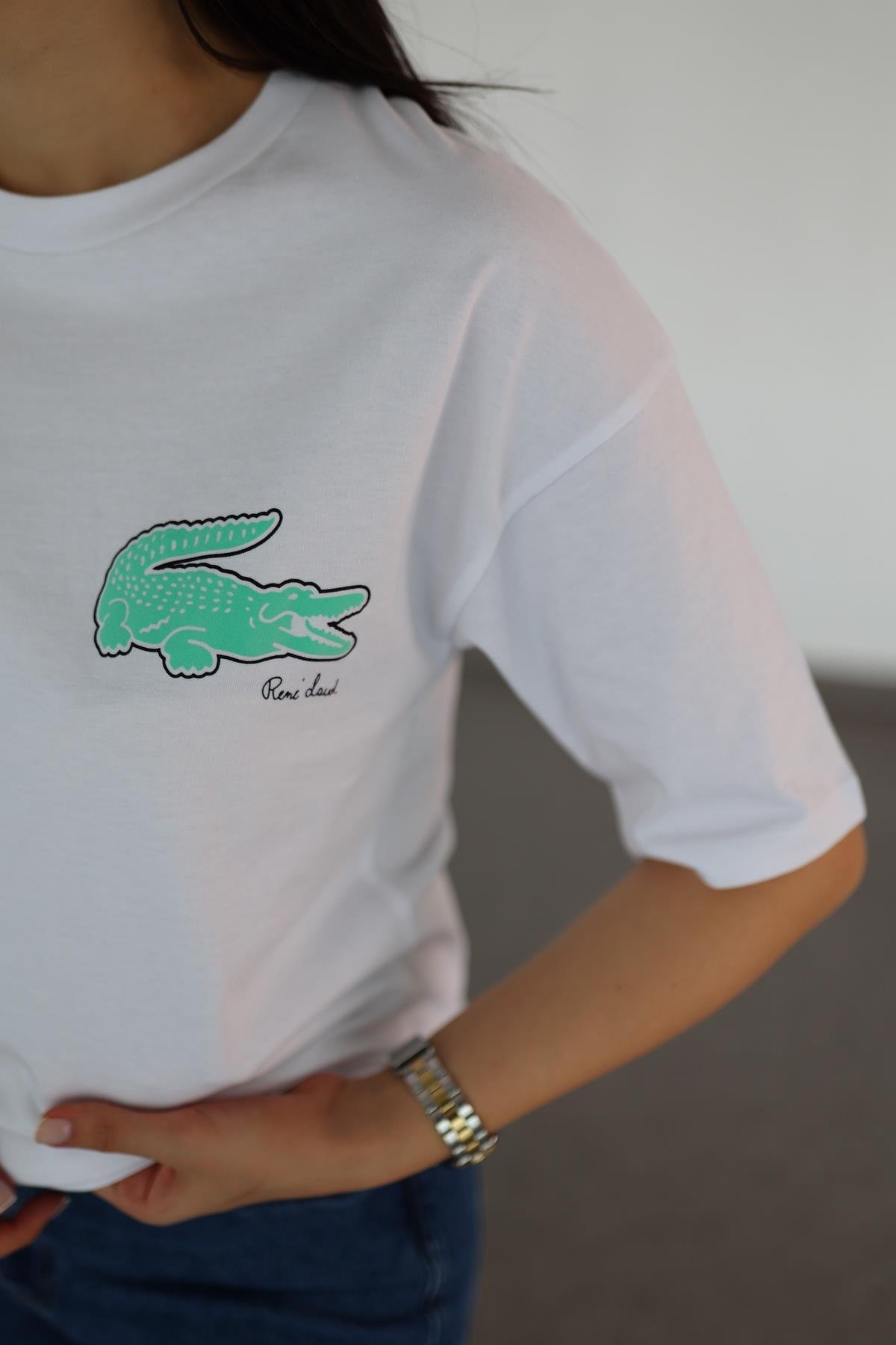 Cost Baskılı Beyaz Tshirt
