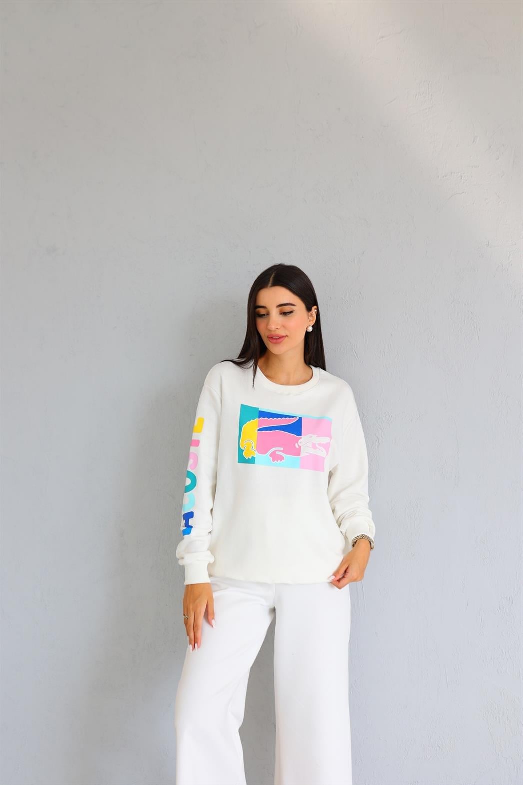 Coste Beyaz Sweat
