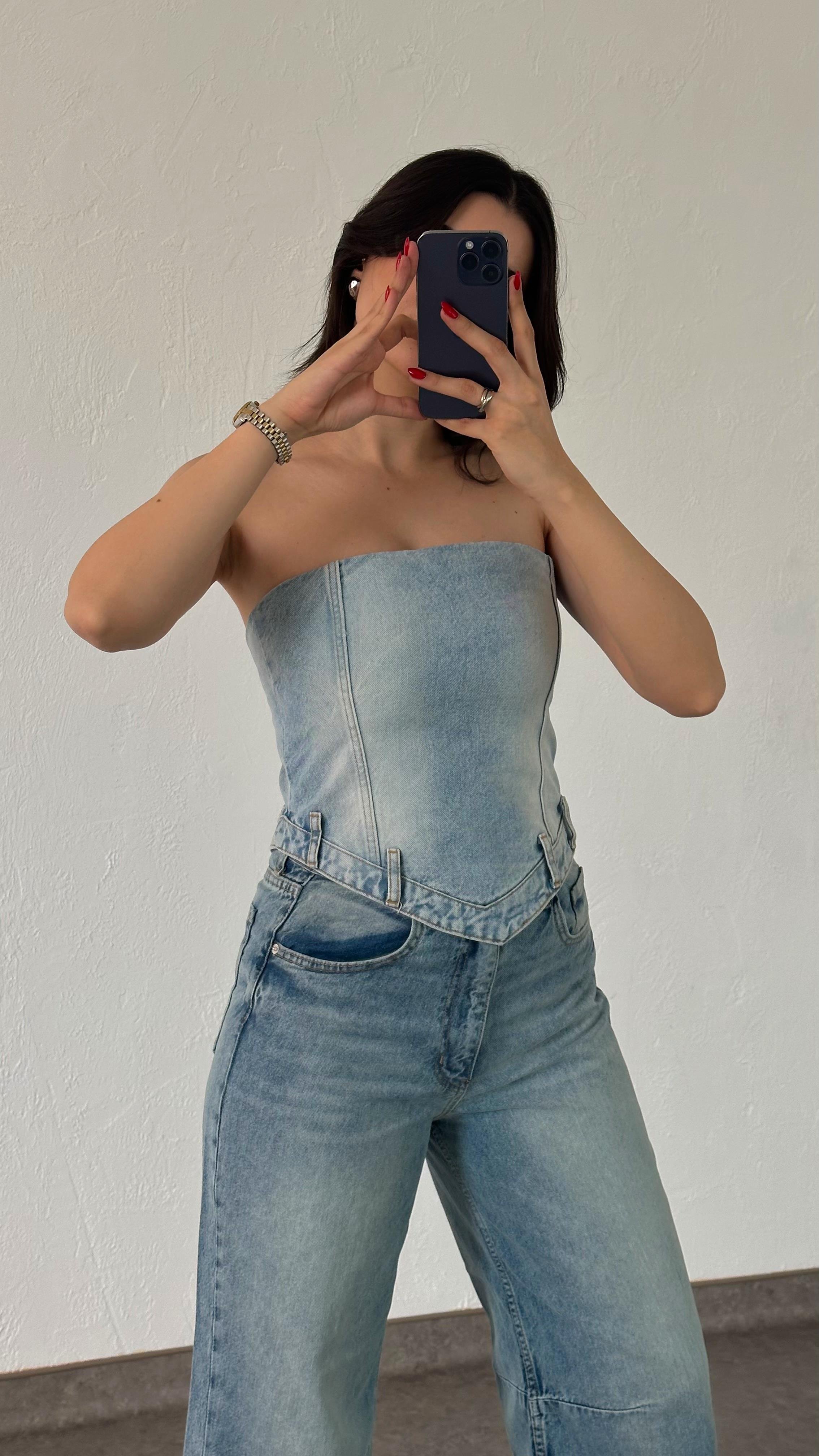Denim Büstiyer
