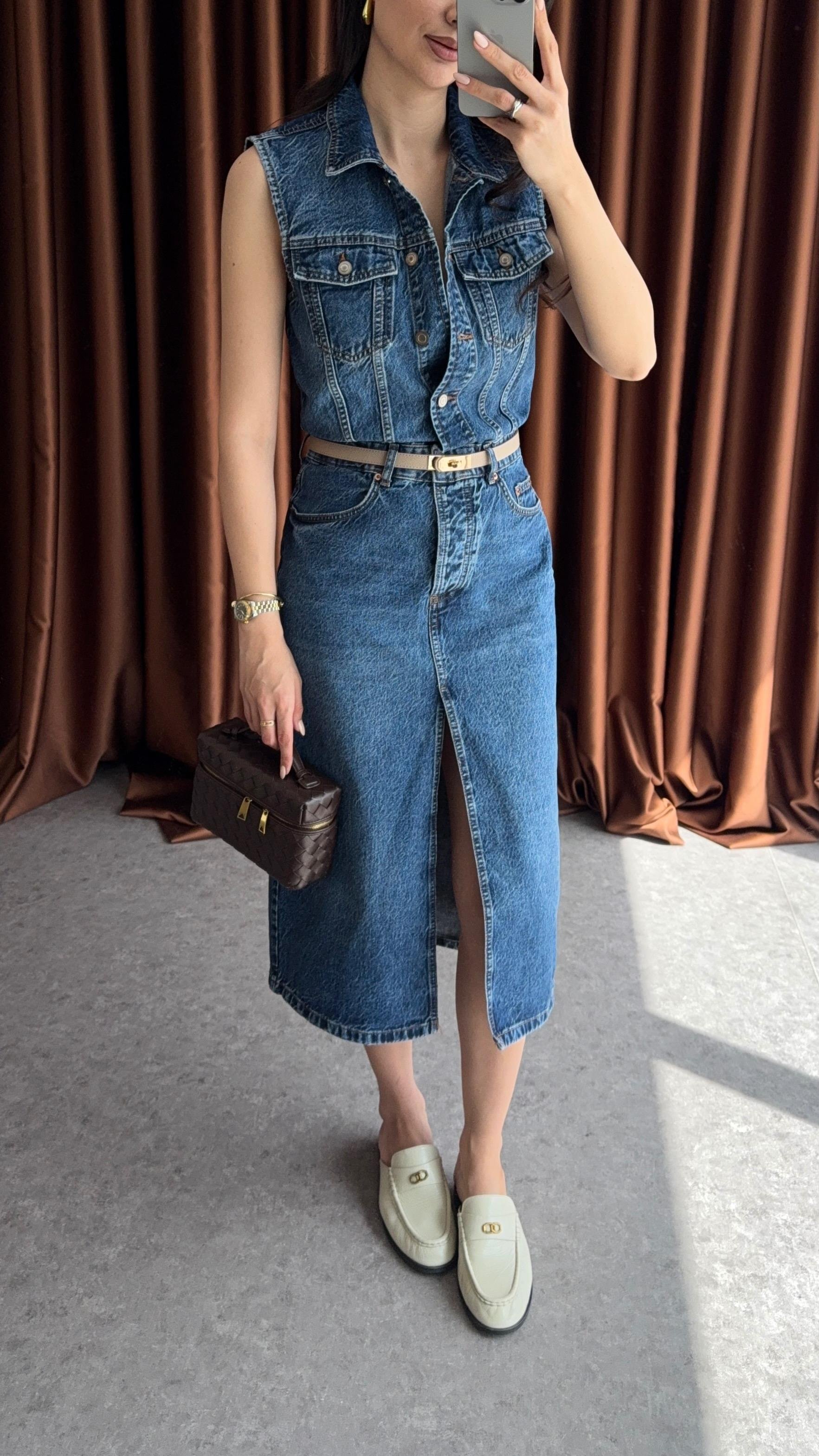Denim Elbise