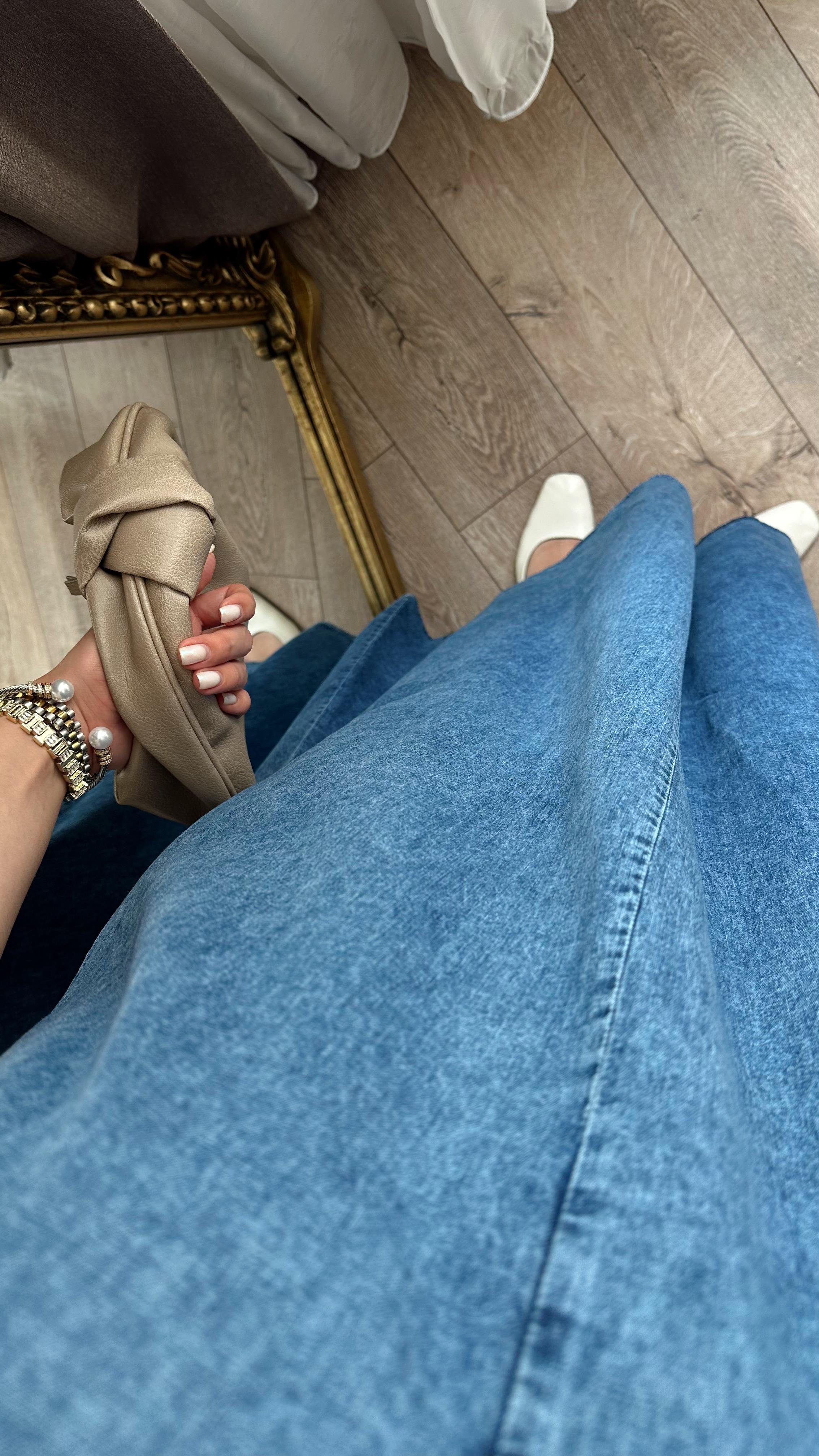 Denim Tencel Elbise
