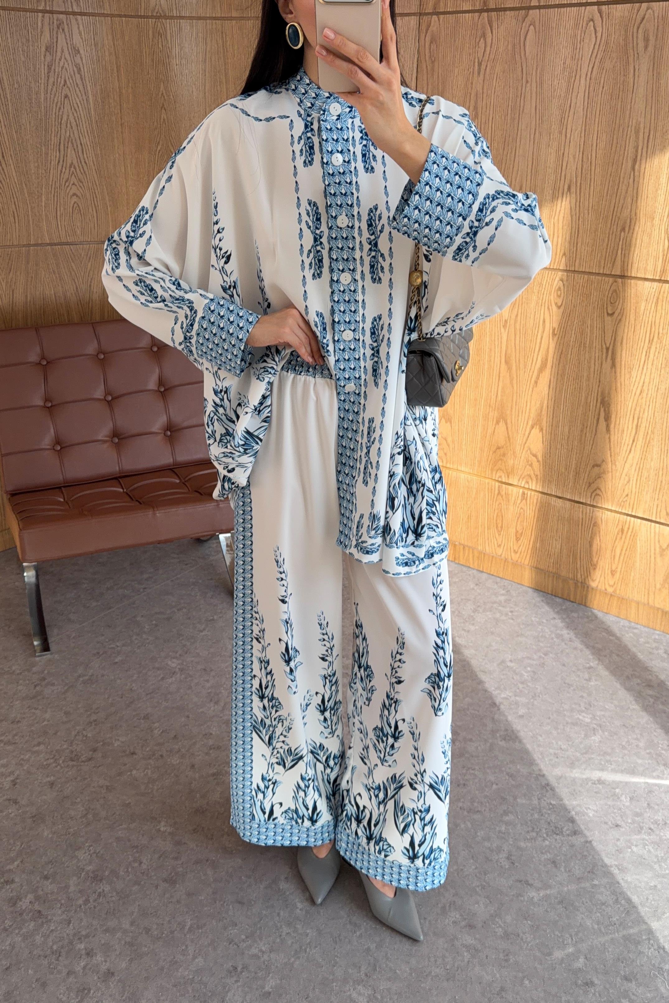 Desenli Azure İkili Takım