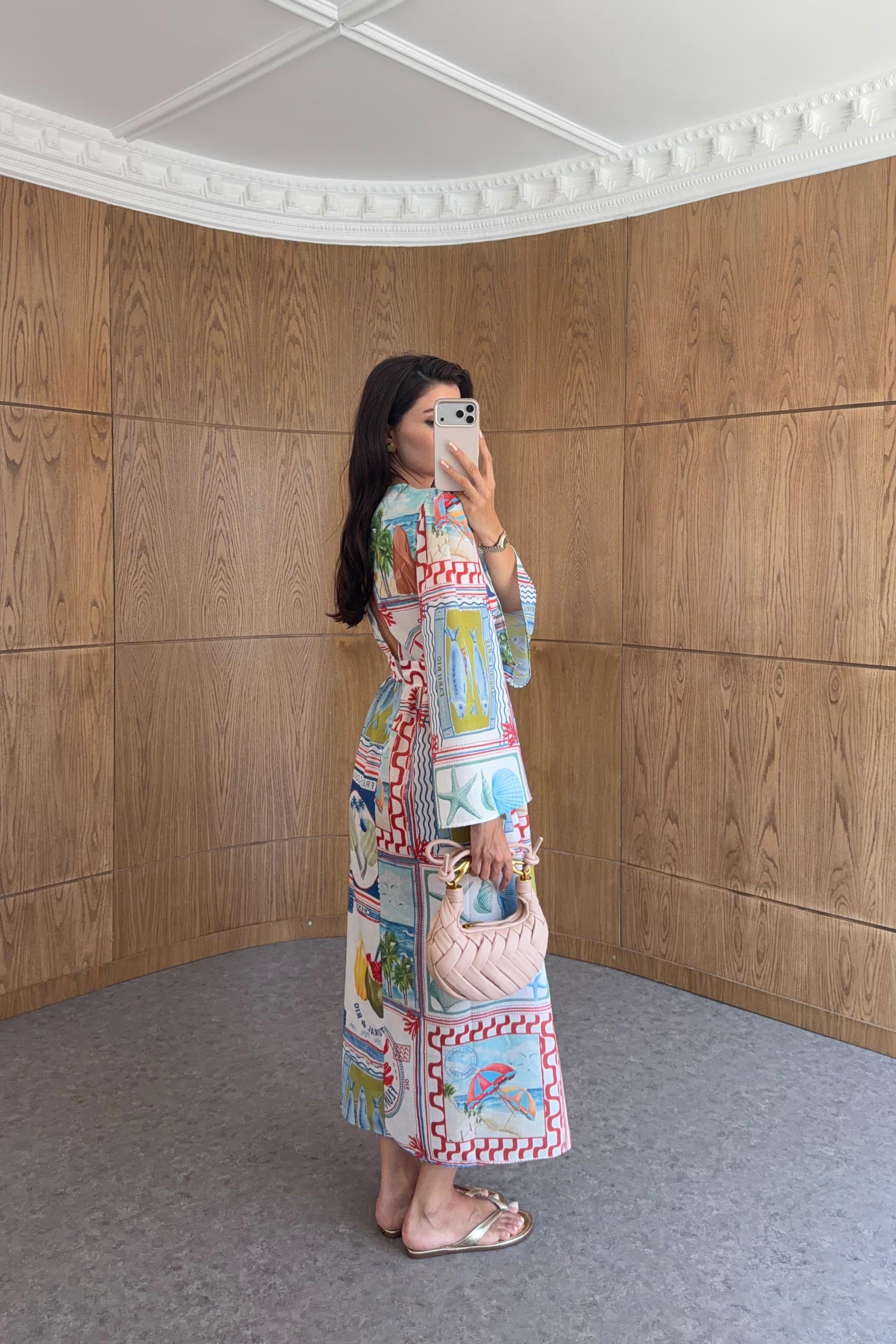 Desenli Kimono Elbise