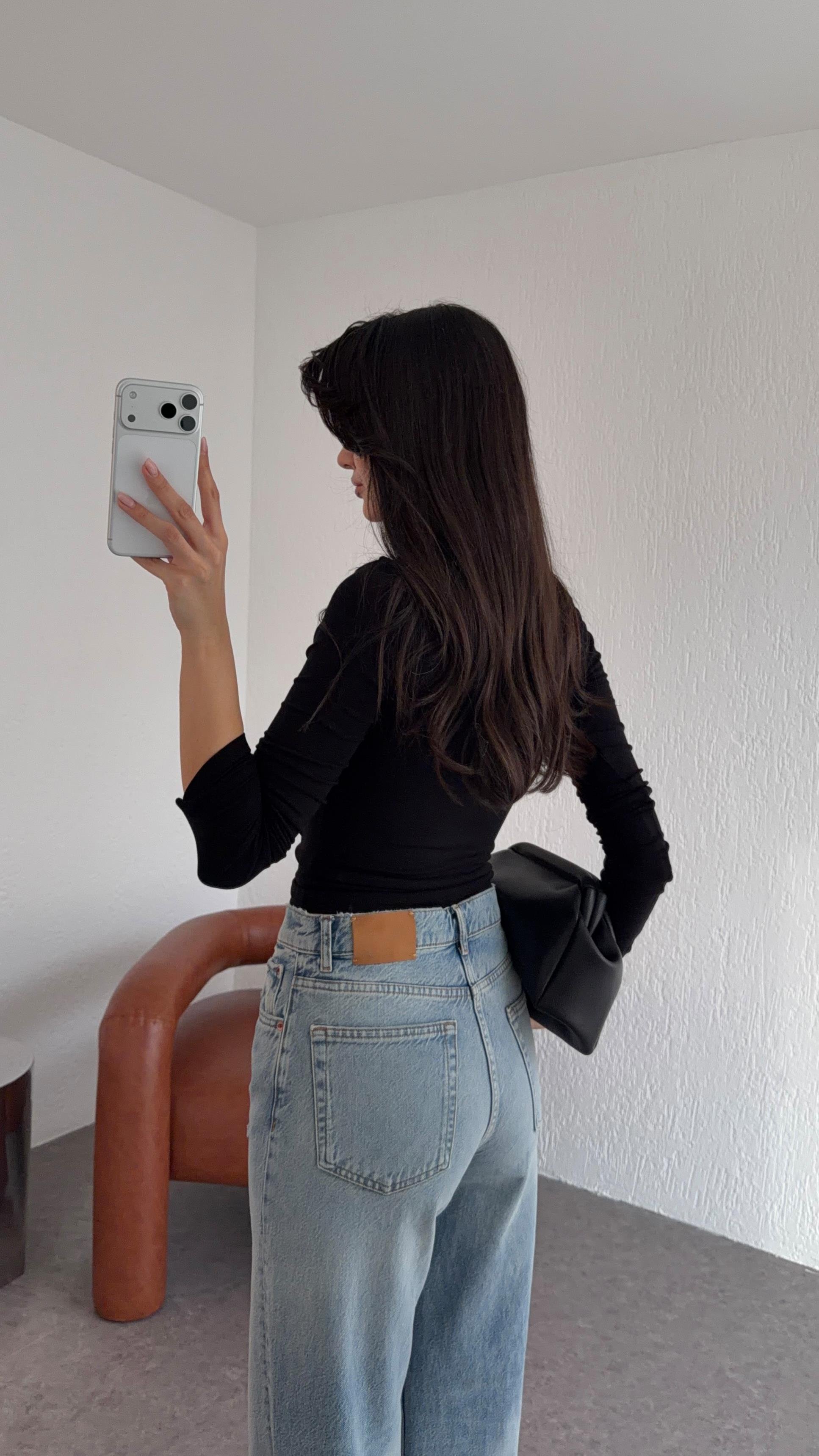 Dizi Yırtık Mavi Jean