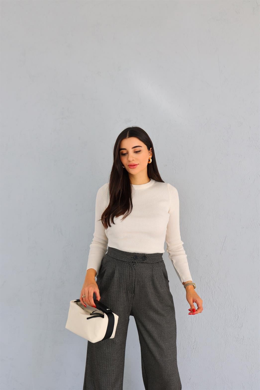 Ekru Basic Triko