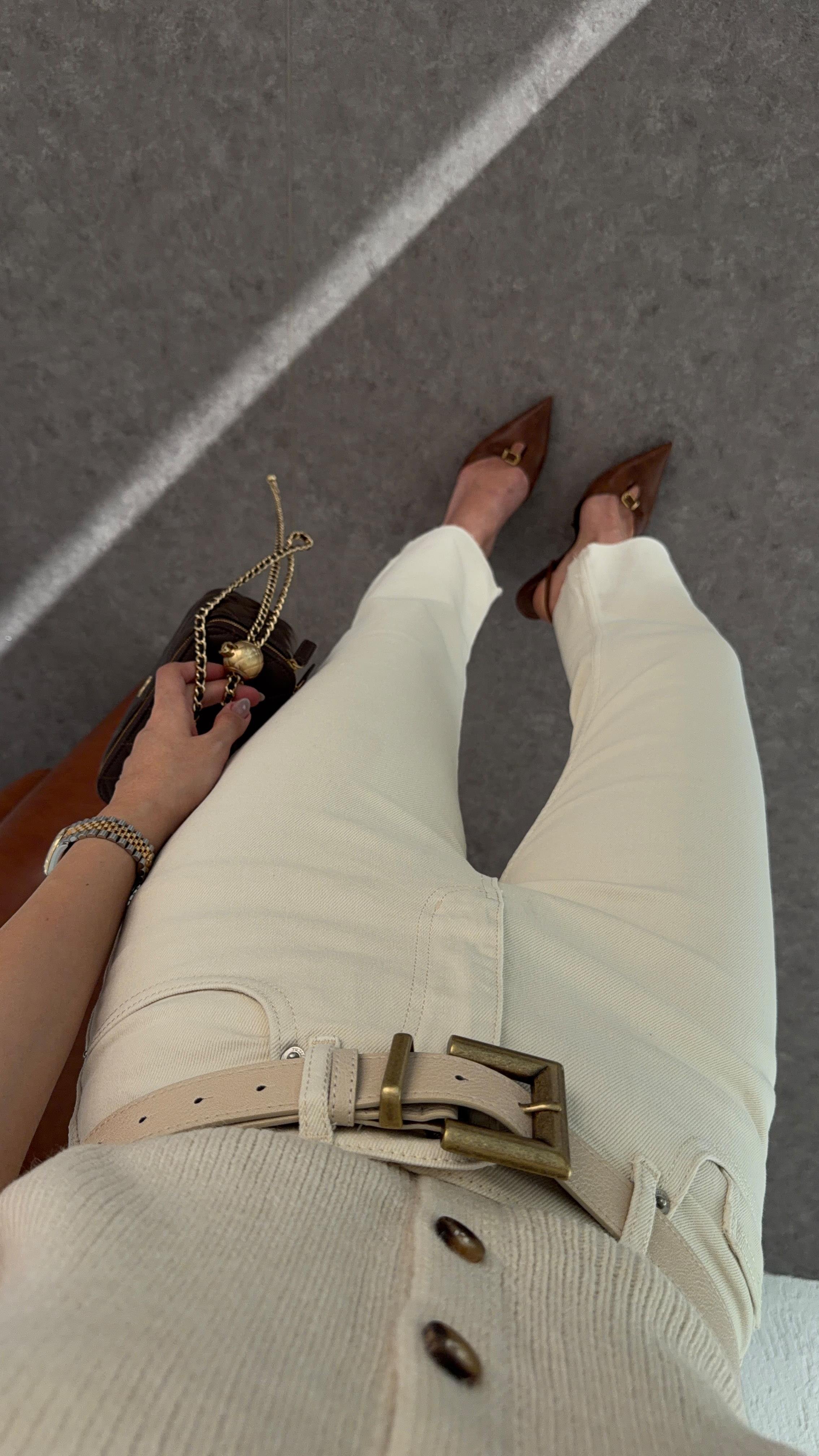 Ekru Boyfit Jean
