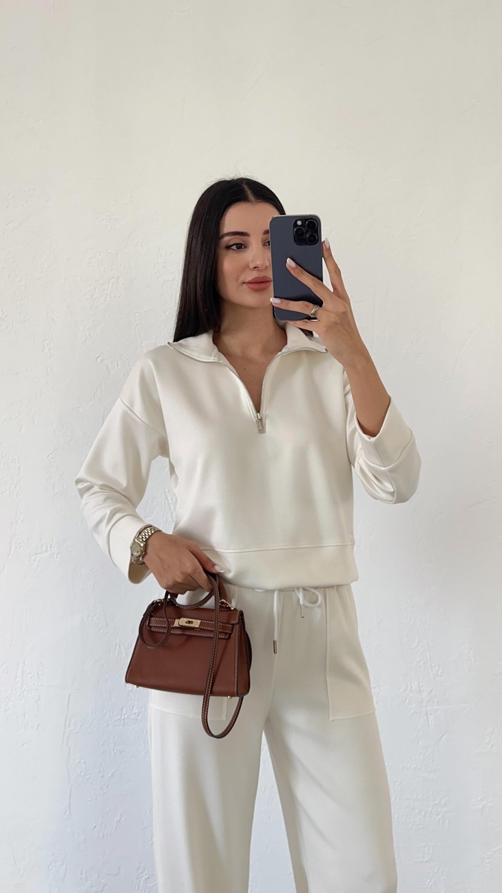 Ekru Modal Sweat