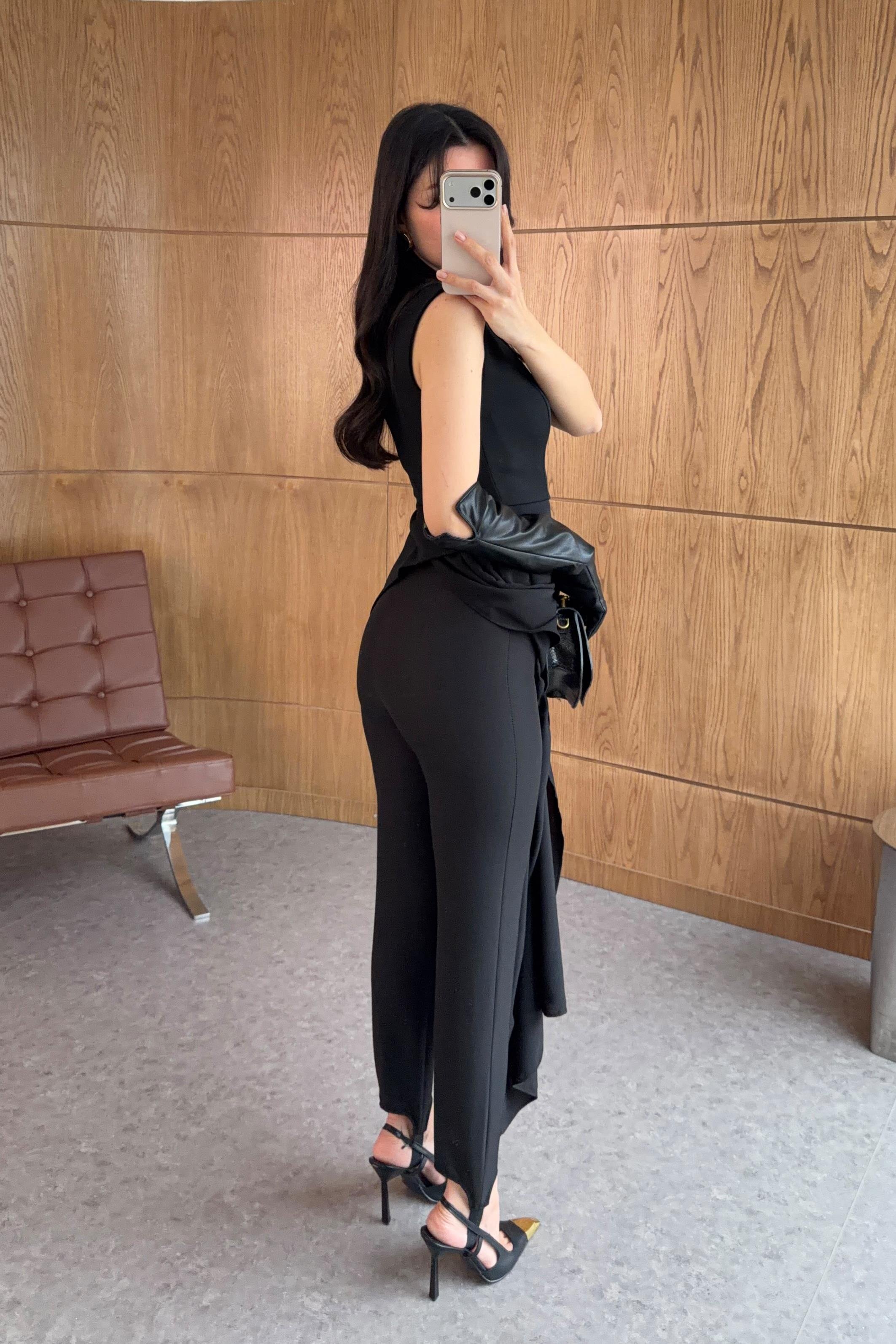 Füzo Siyah Tayt Pantolon