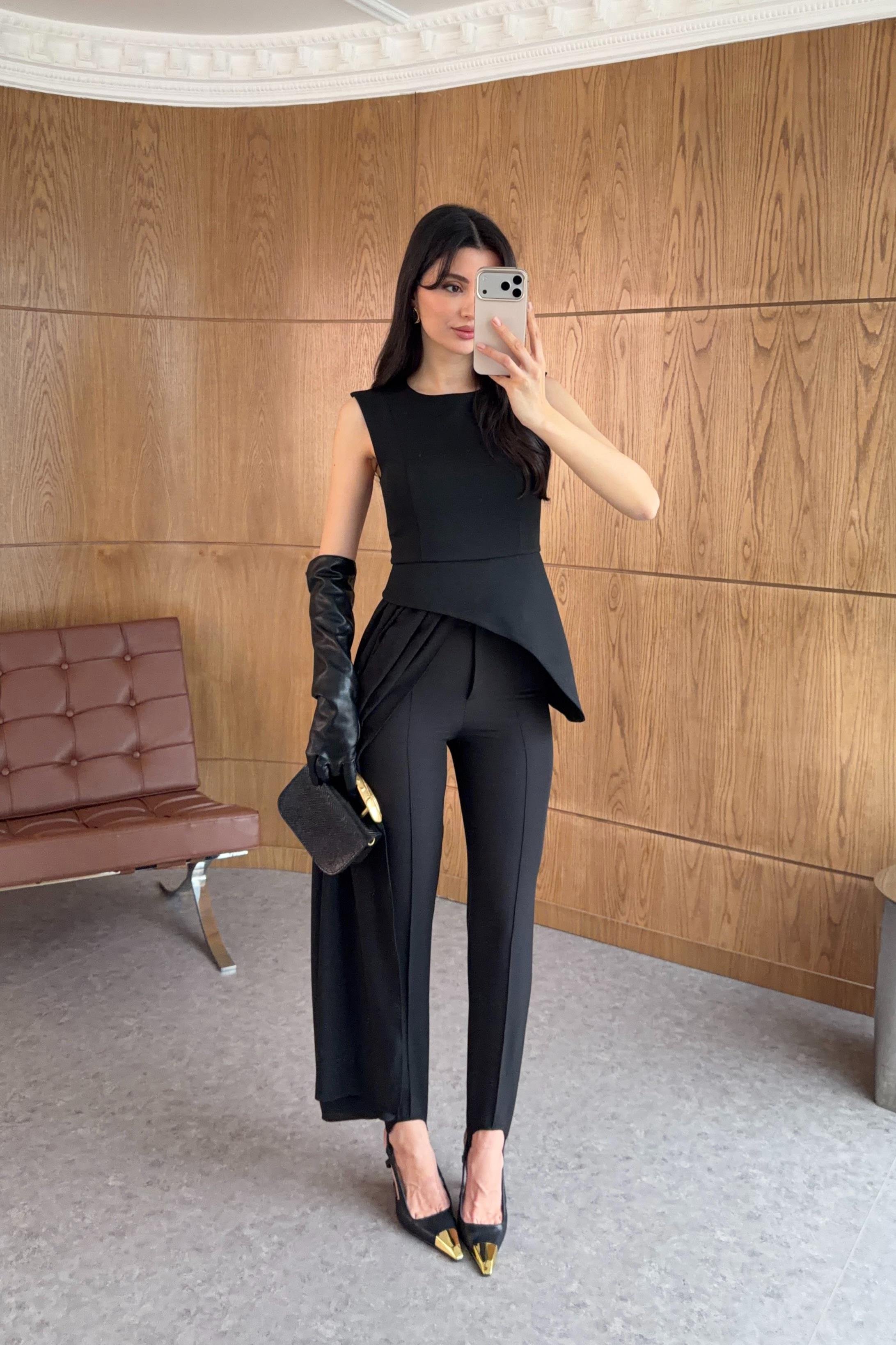 Füzo Siyah Tayt Pantolon