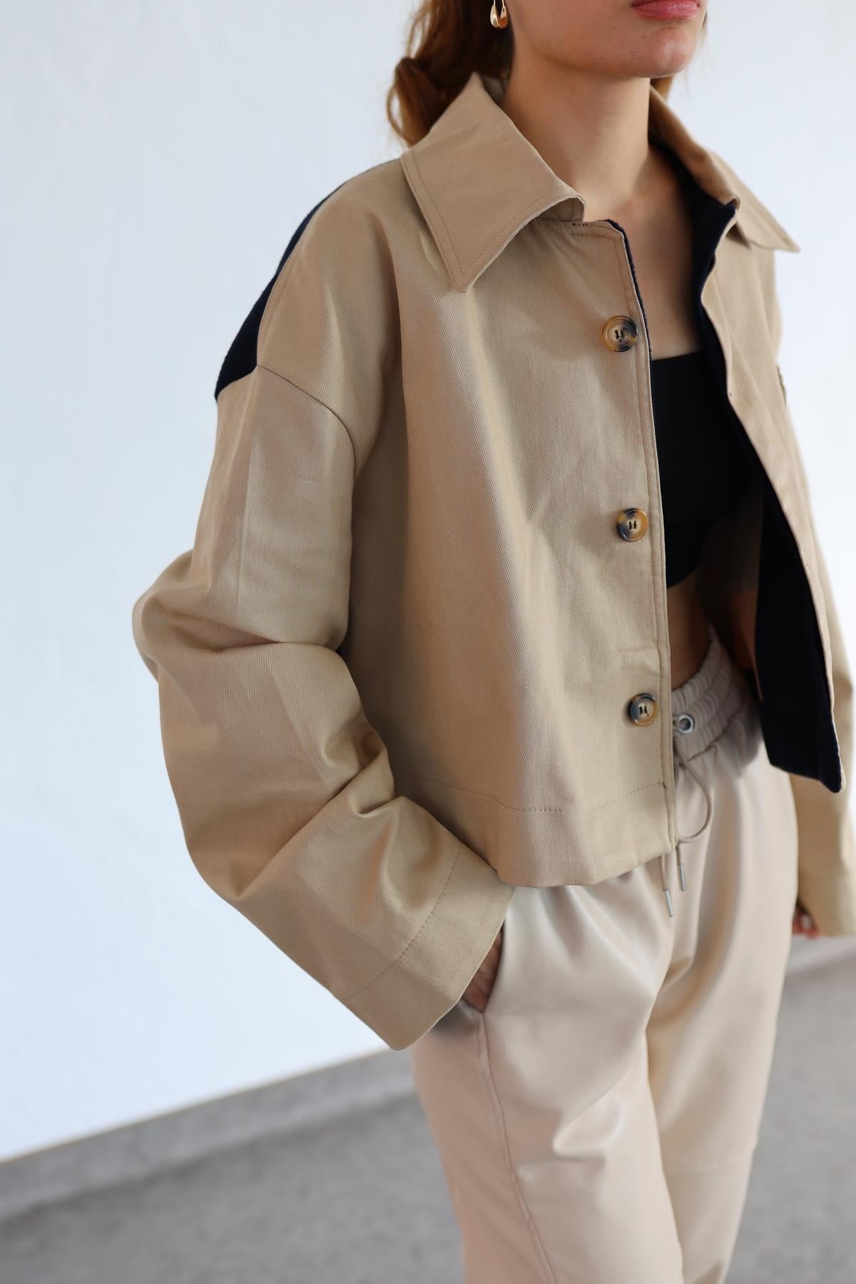 Gabardin Kaşe Ceket