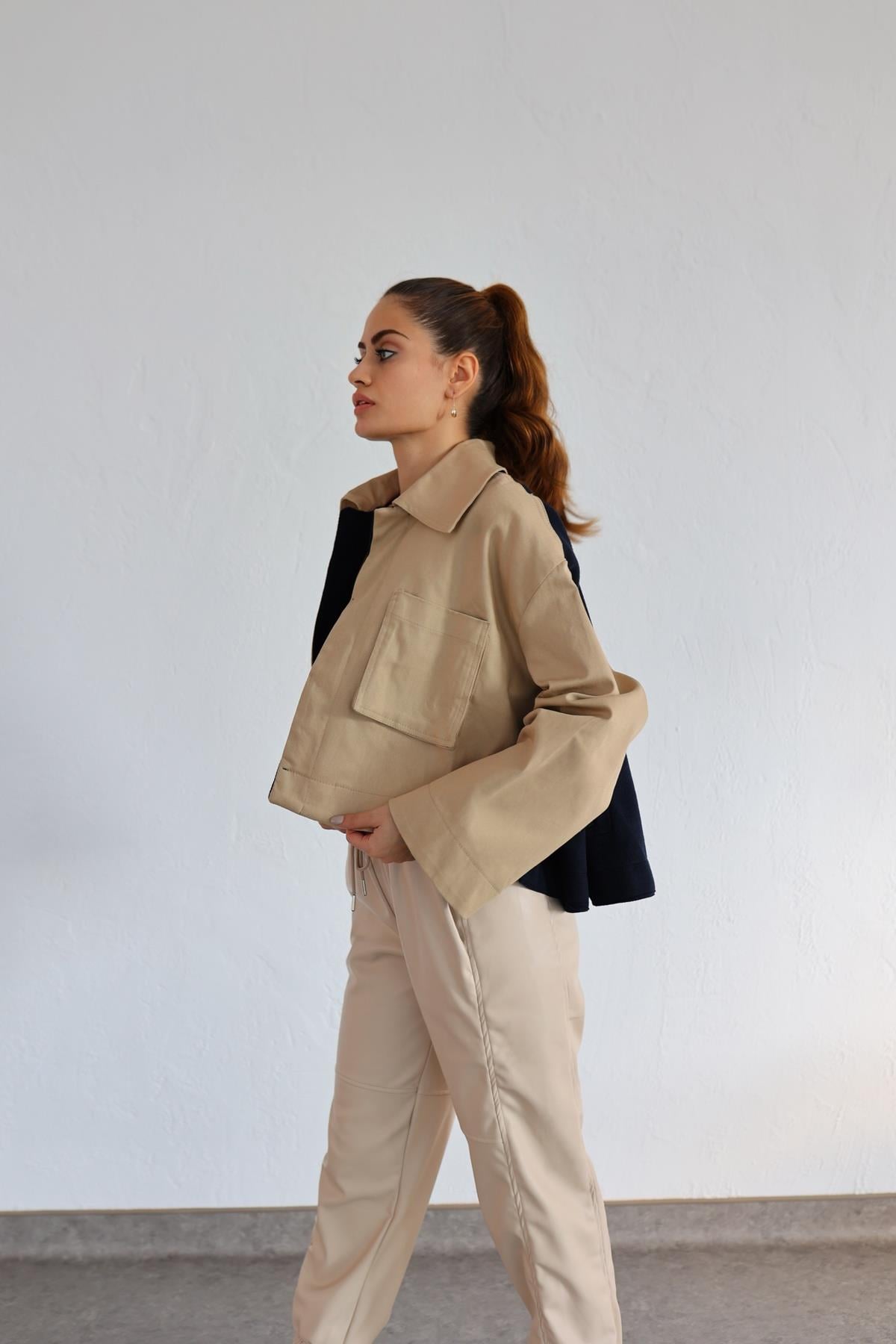 Gabardin Kaşe Ceket