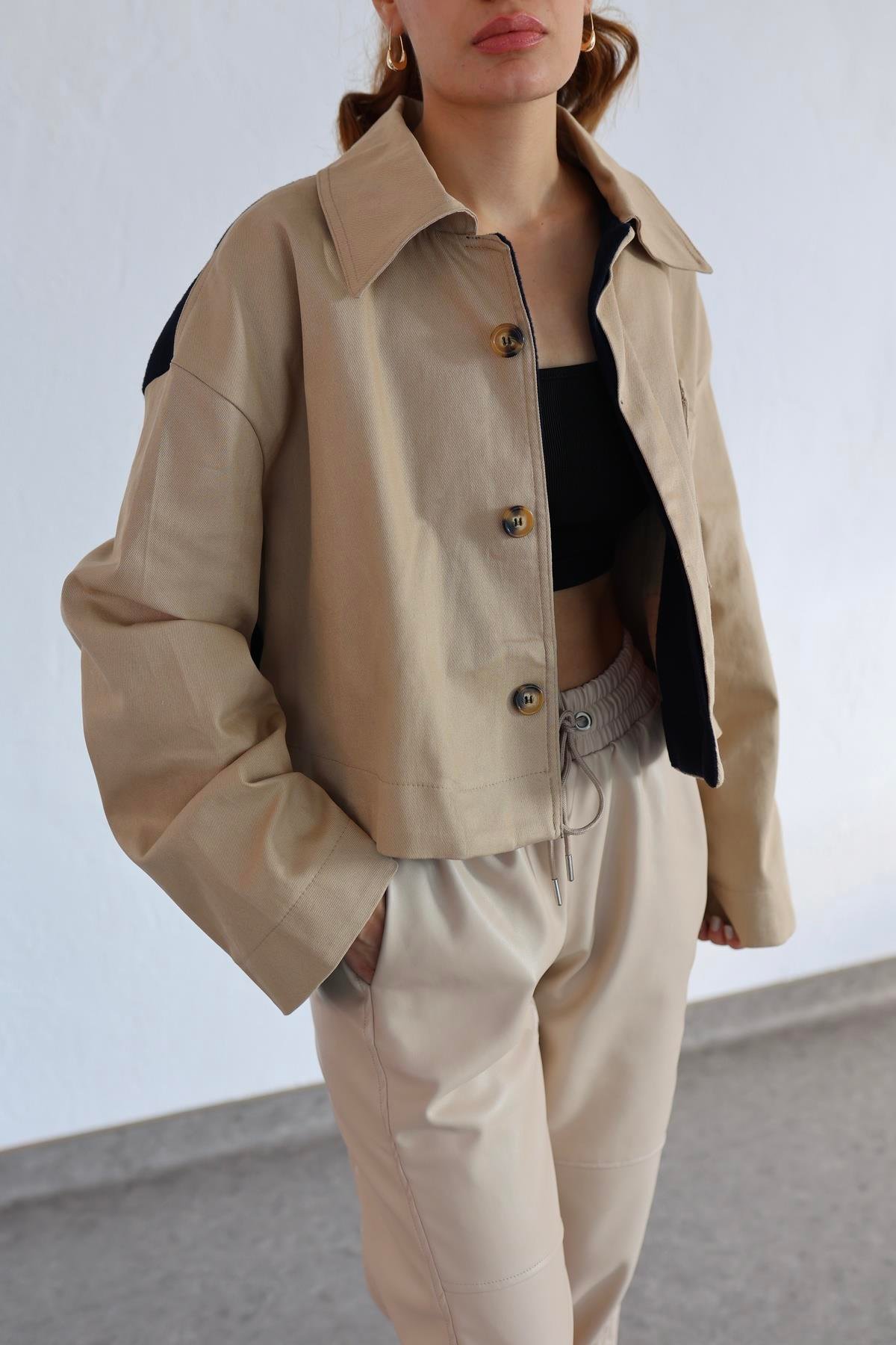 Gabardin Kaşe Ceket