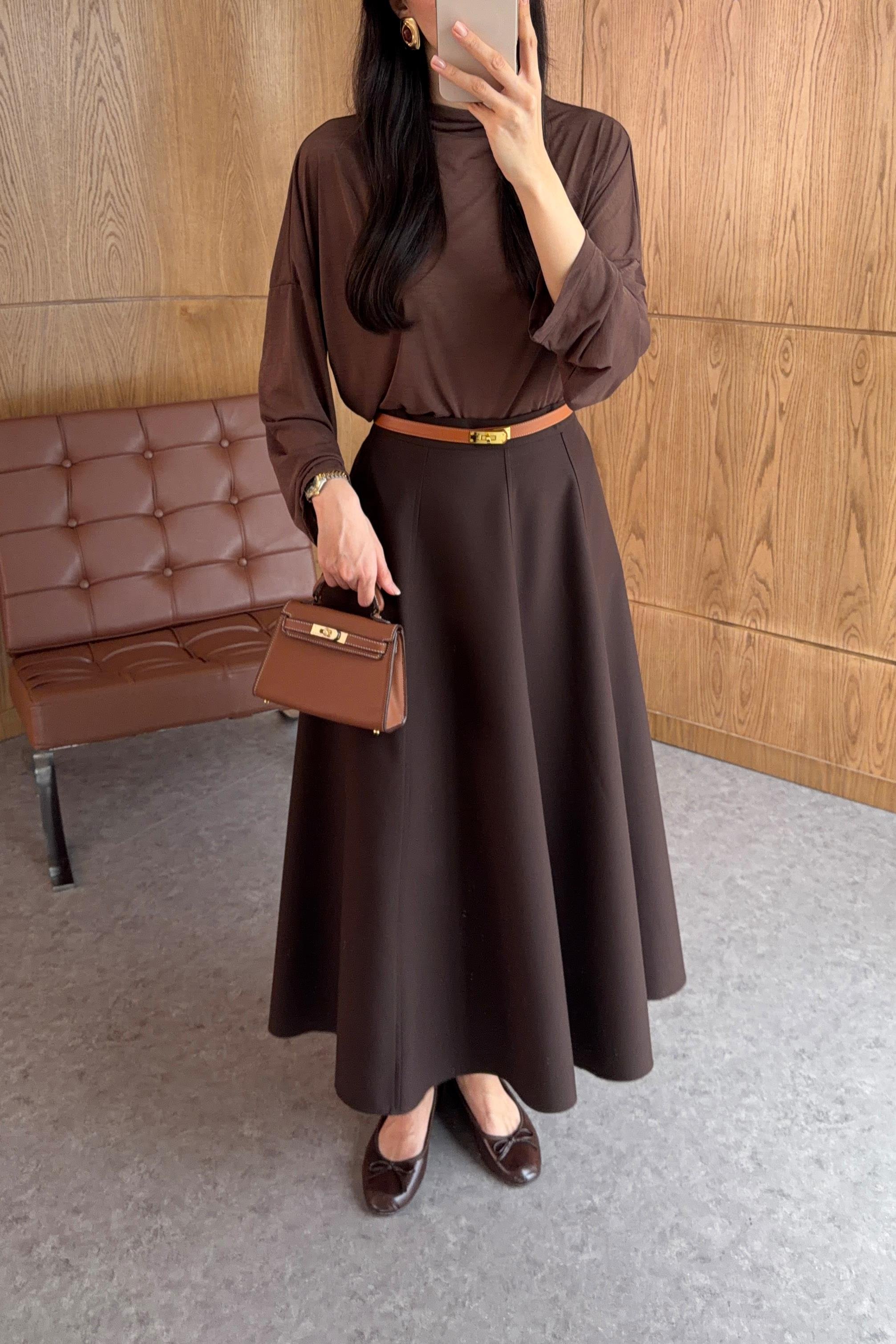 Godeli Kahverengi Etek