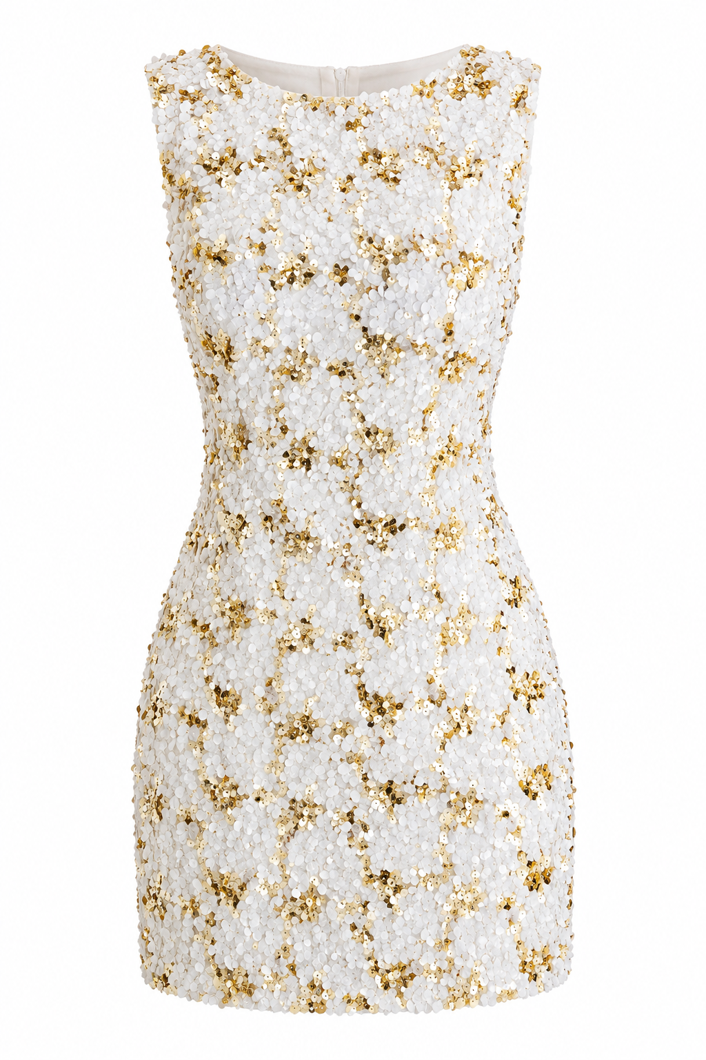 Gold Pullu Mini Elbise