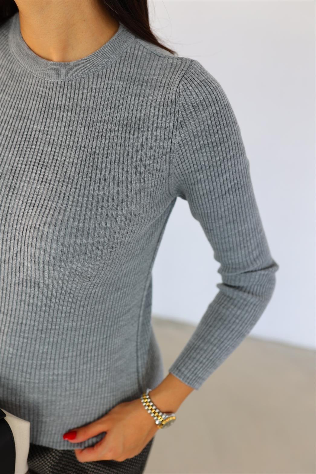 Gri Basic Triko