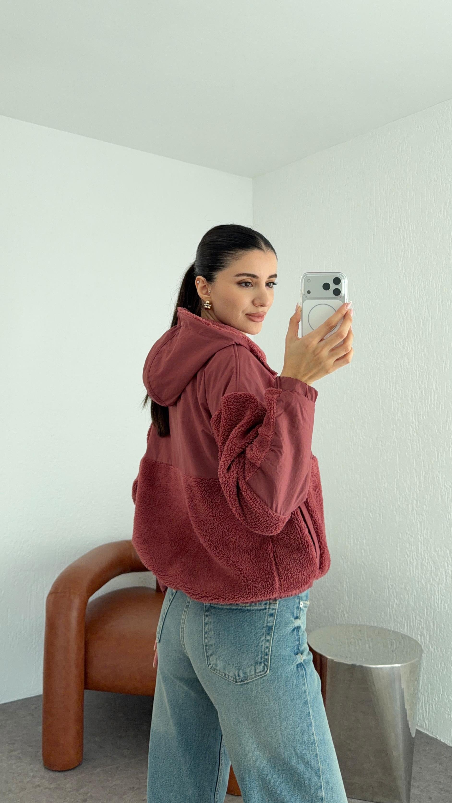 Gül Kurusu Peluş Sweat