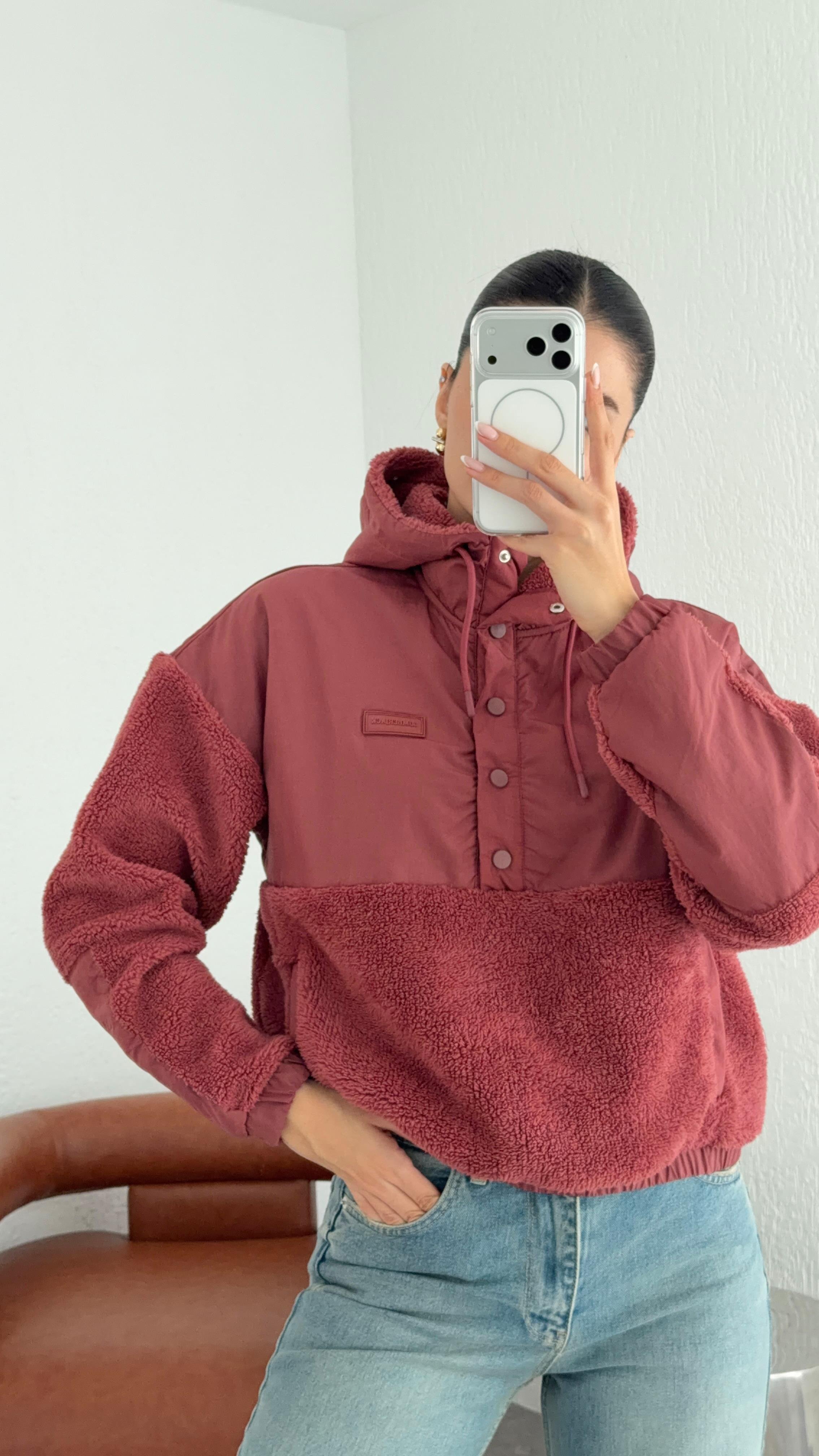 Gül Kurusu Peluş Sweat