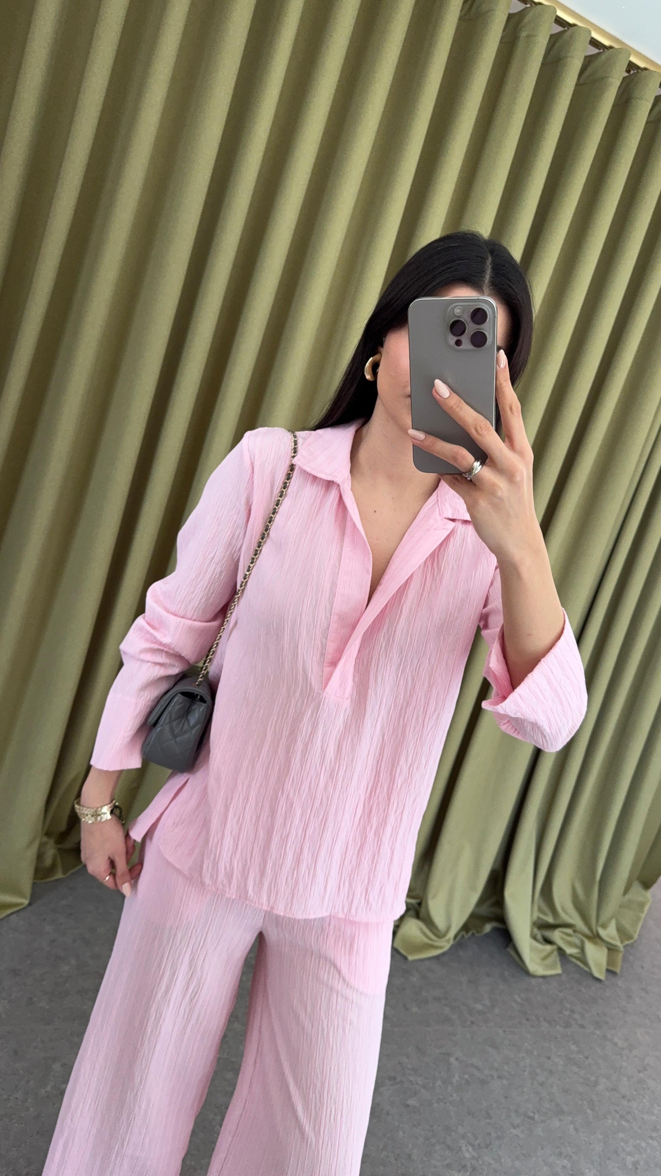Günlük Rahat Pembe Takım