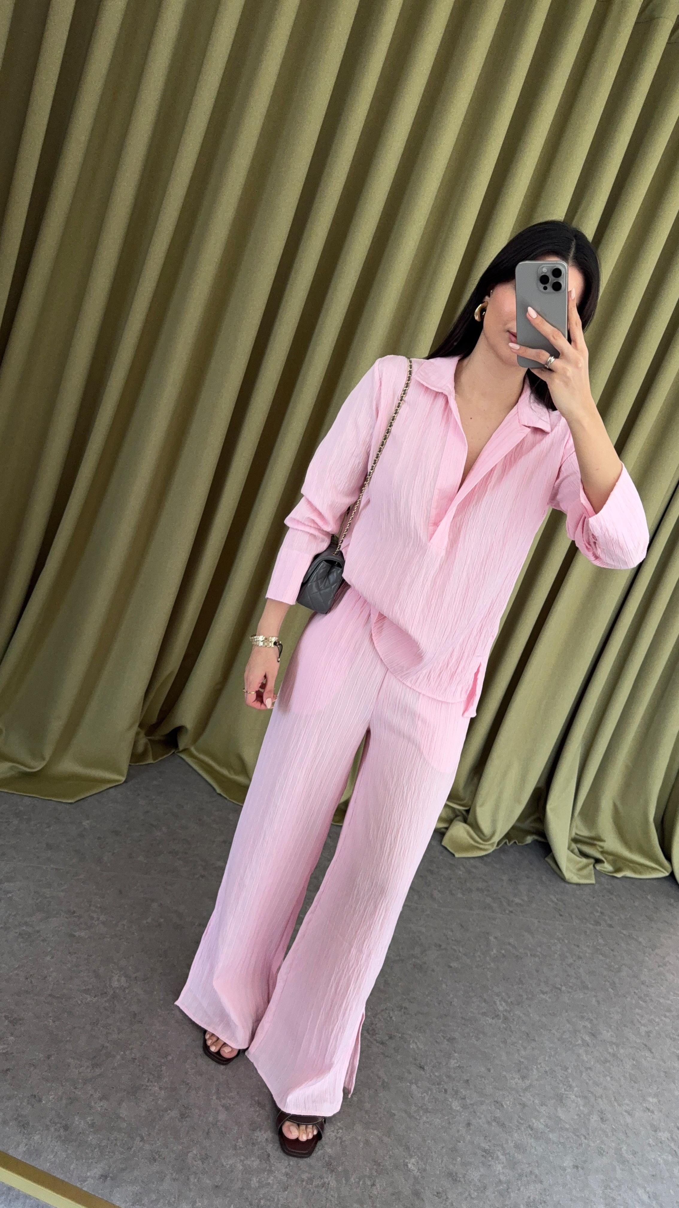 Günlük Rahat Pembe Takım