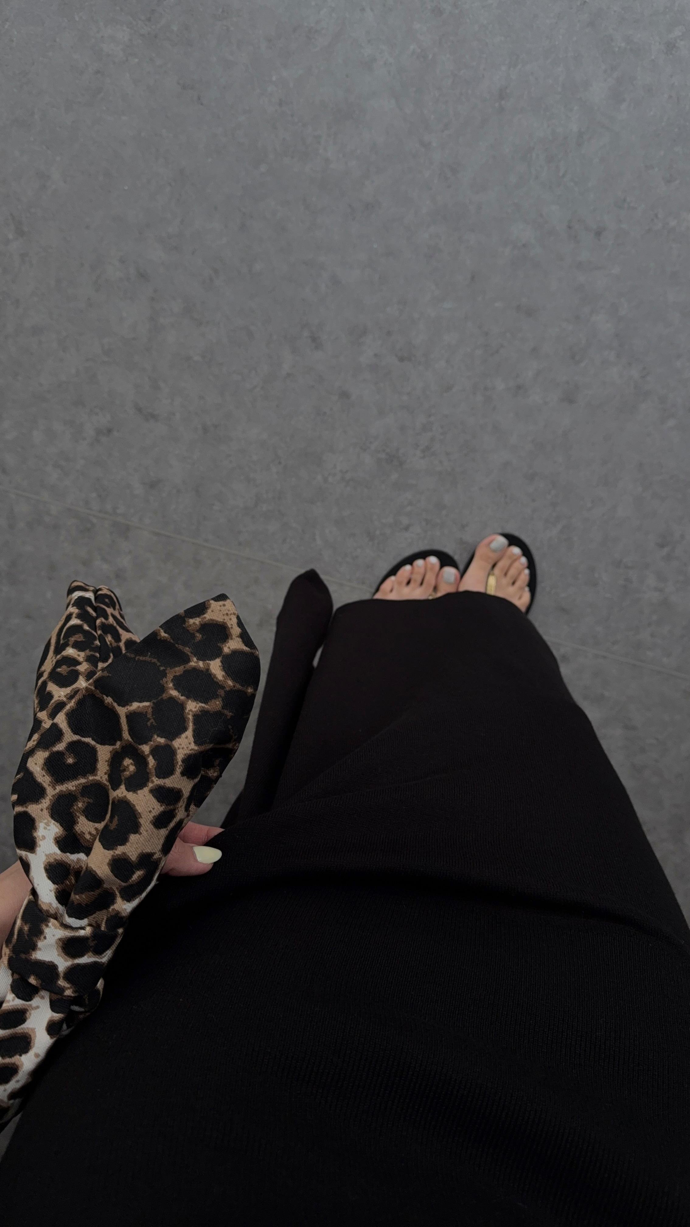 Halter Yaka Basic Siyah Elbise