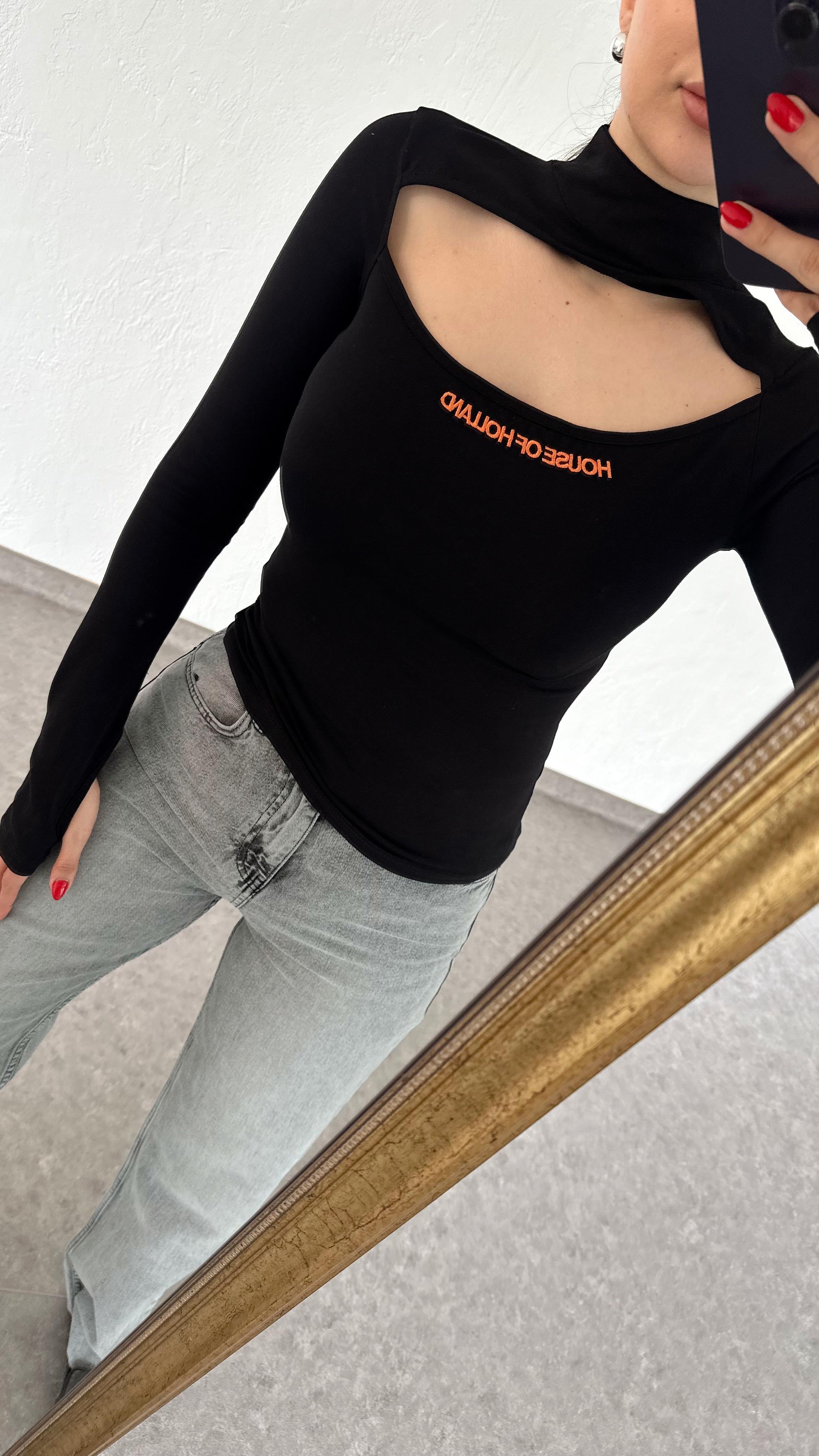 Holland Siyah Bluz